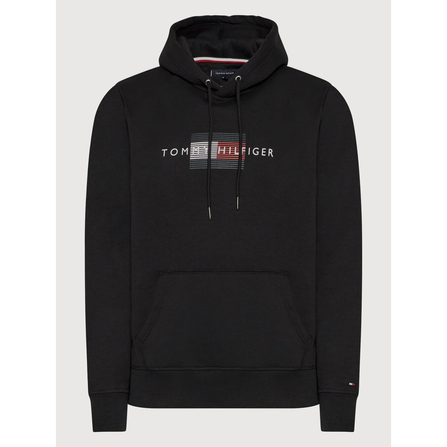 Tommy Hilfiger Mikina Lines MW0MW20952 Černá Regular Fit - Pepit.cz