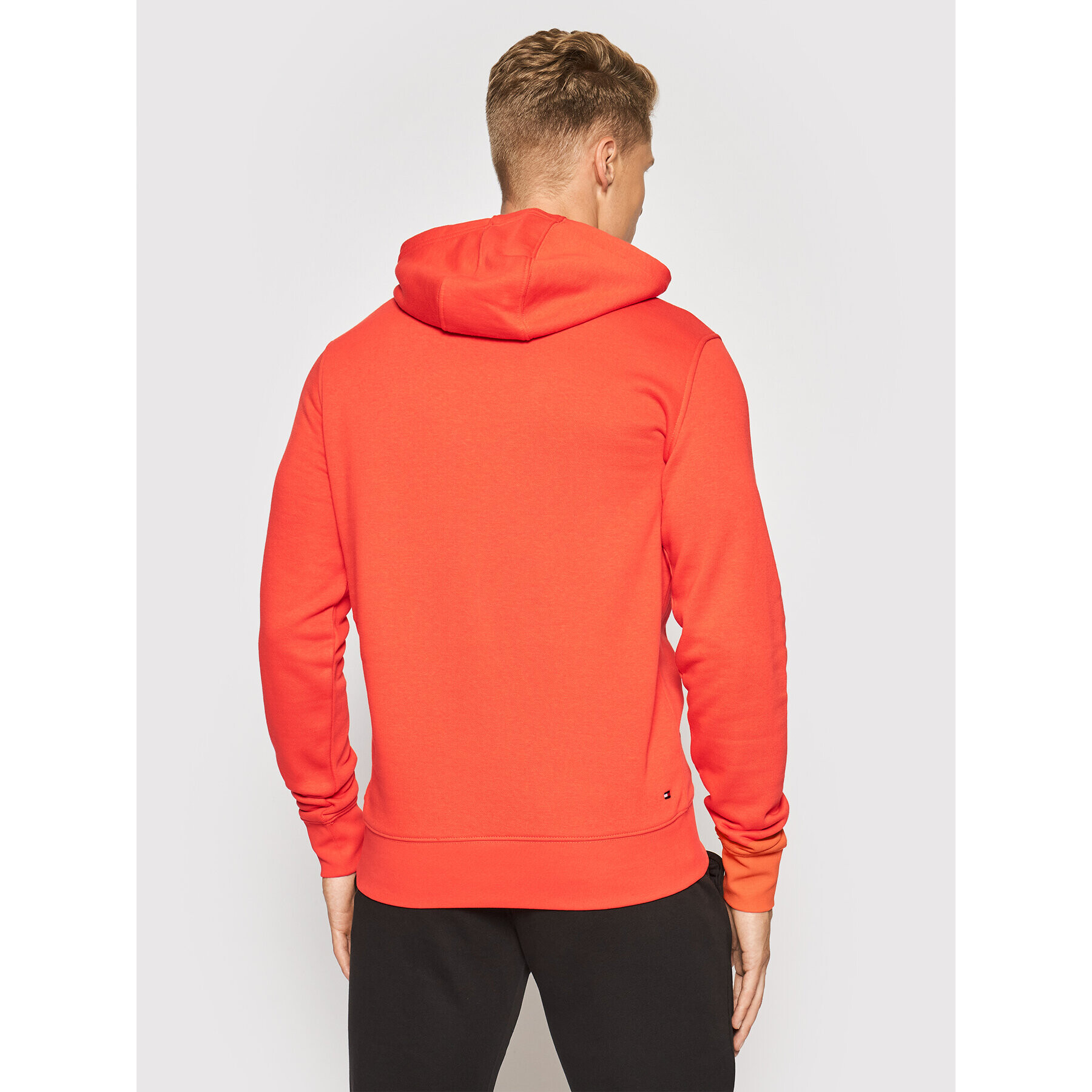 Tommy Hilfiger Mikina Logo Hoodie MW0MW18713 Oranžová Regular Fit - Pepit.cz