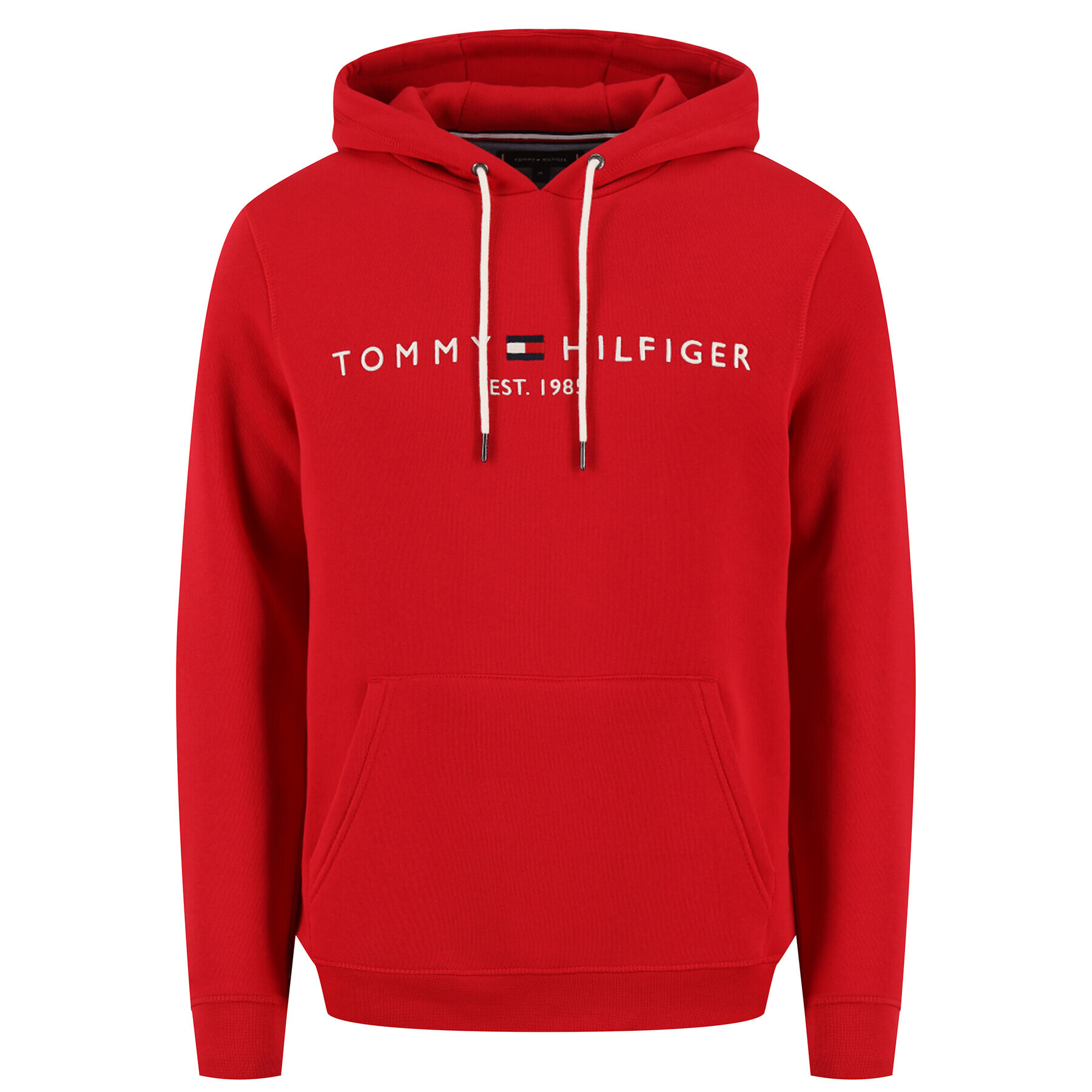 Tommy Hilfiger Mikina Logo Hoody MW0MW11599 Červená Regular Fit - Pepit.cz