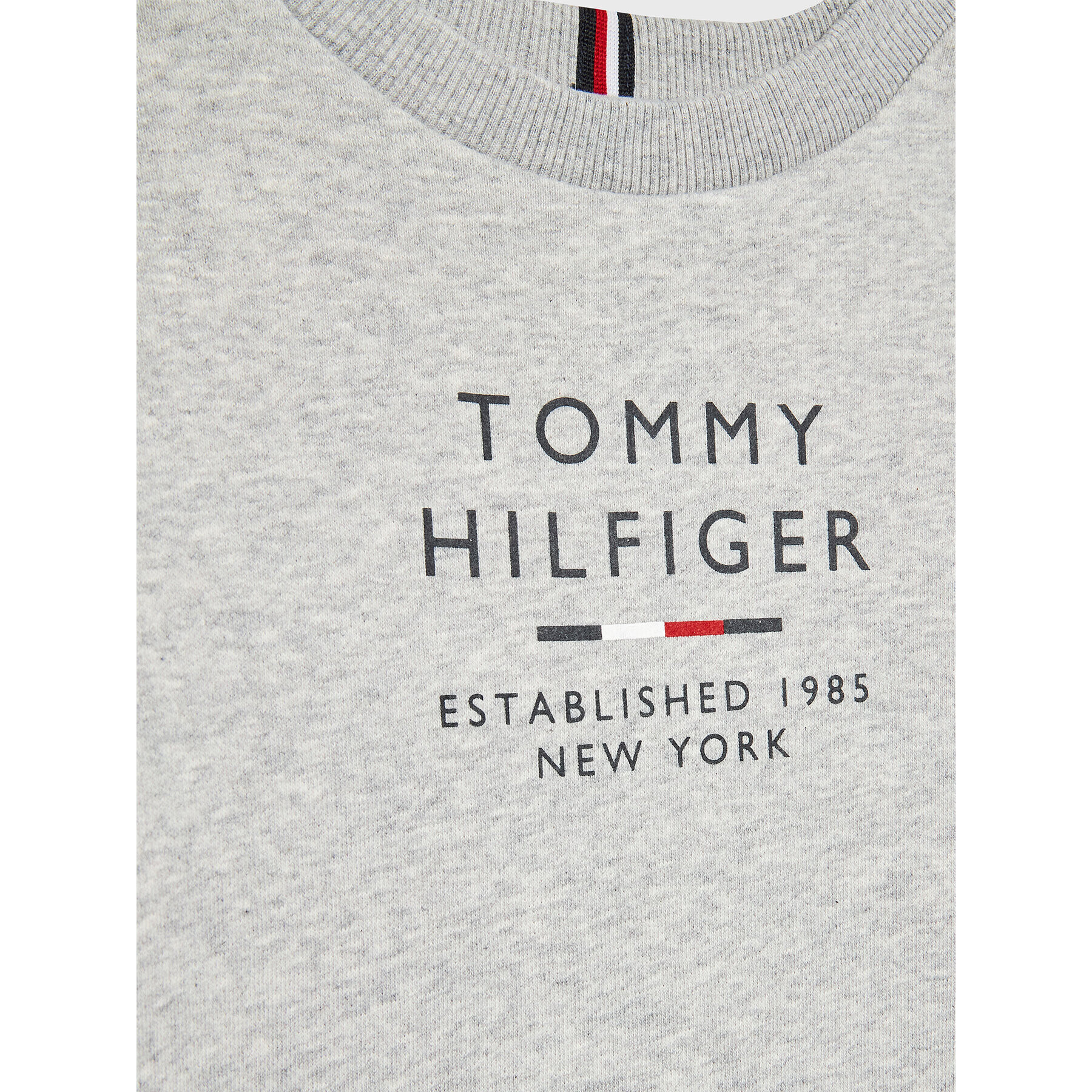 Tommy Hilfiger Mikina Logo KB0KB07960 D Šedá Regular Fit - Pepit.cz