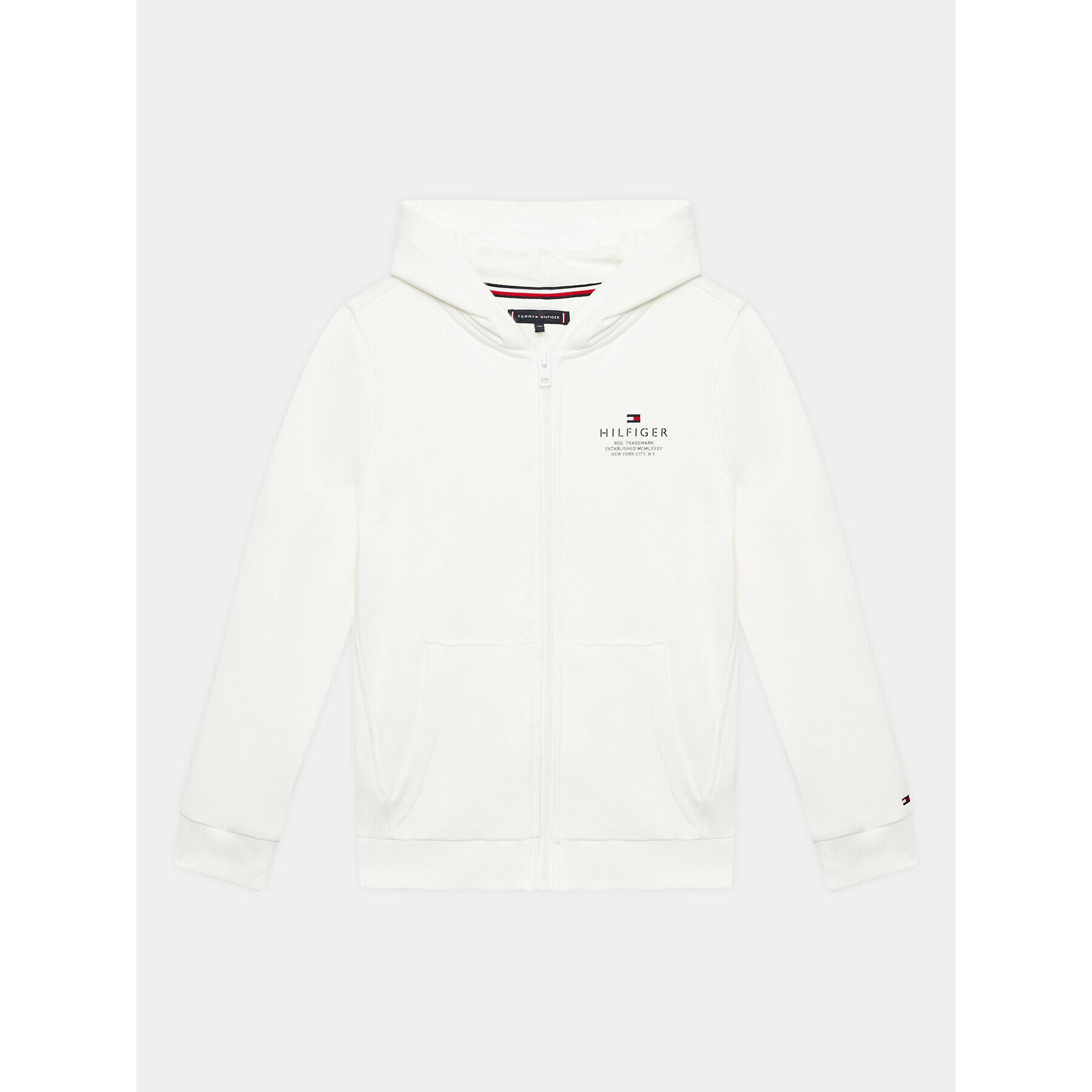 Tommy Hilfiger Mikina Logo KB0KB08233 Bílá Regular Fit - Pepit.cz