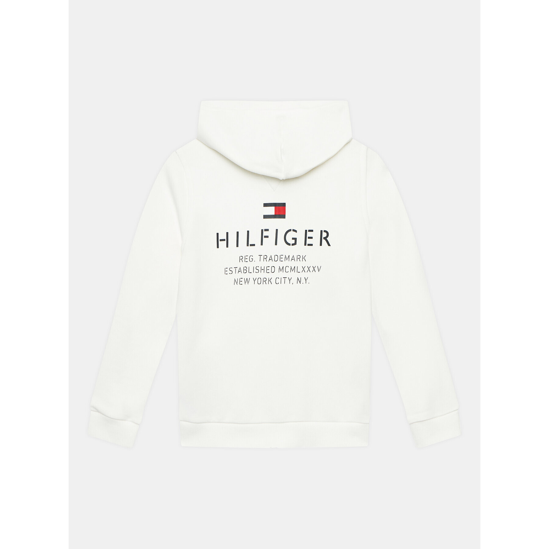 Tommy Hilfiger Mikina Logo KB0KB08233 Bílá Regular Fit - Pepit.cz