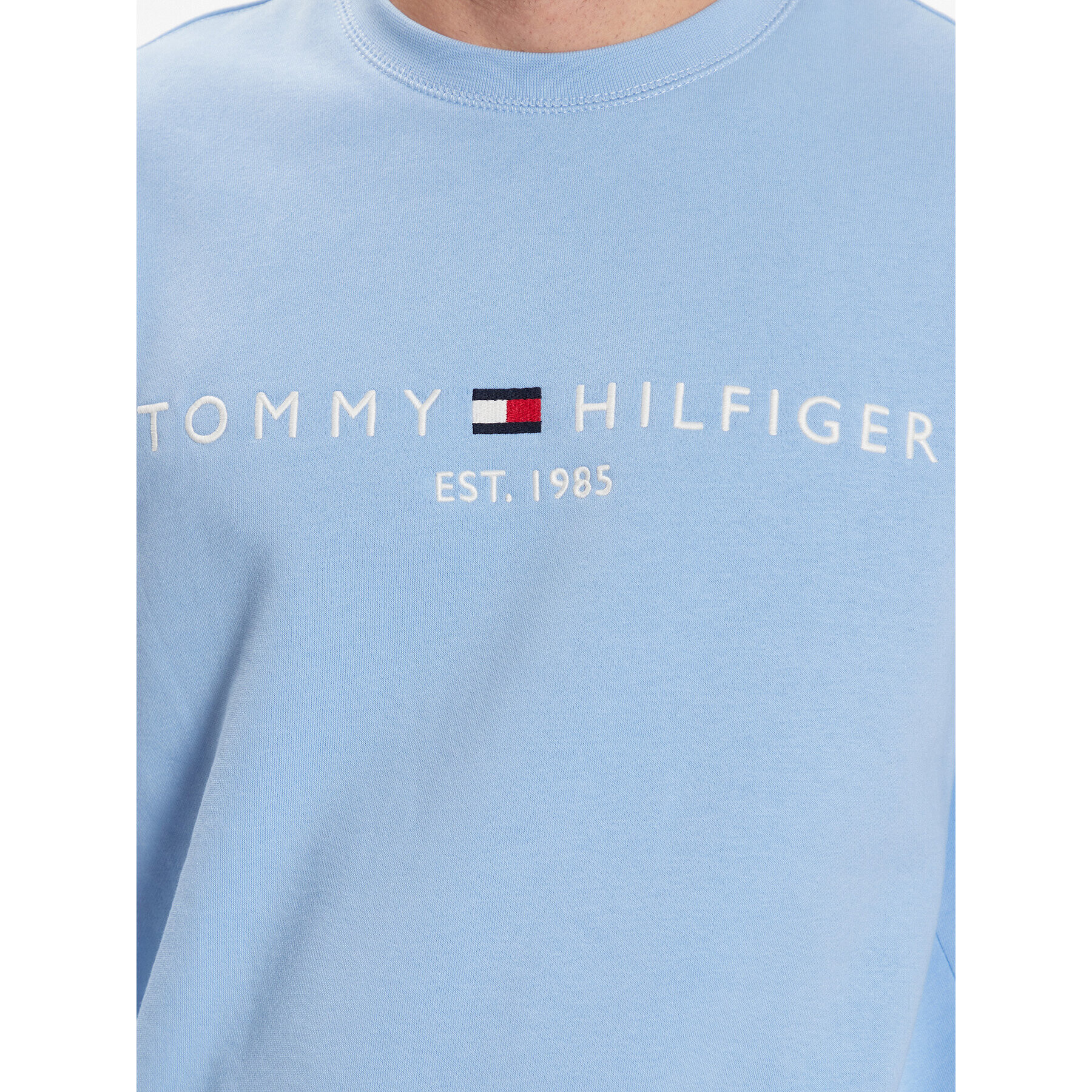 Tommy Hilfiger Mikina Logo MW0MW11596 Modrá Regular Fit - Pepit.cz