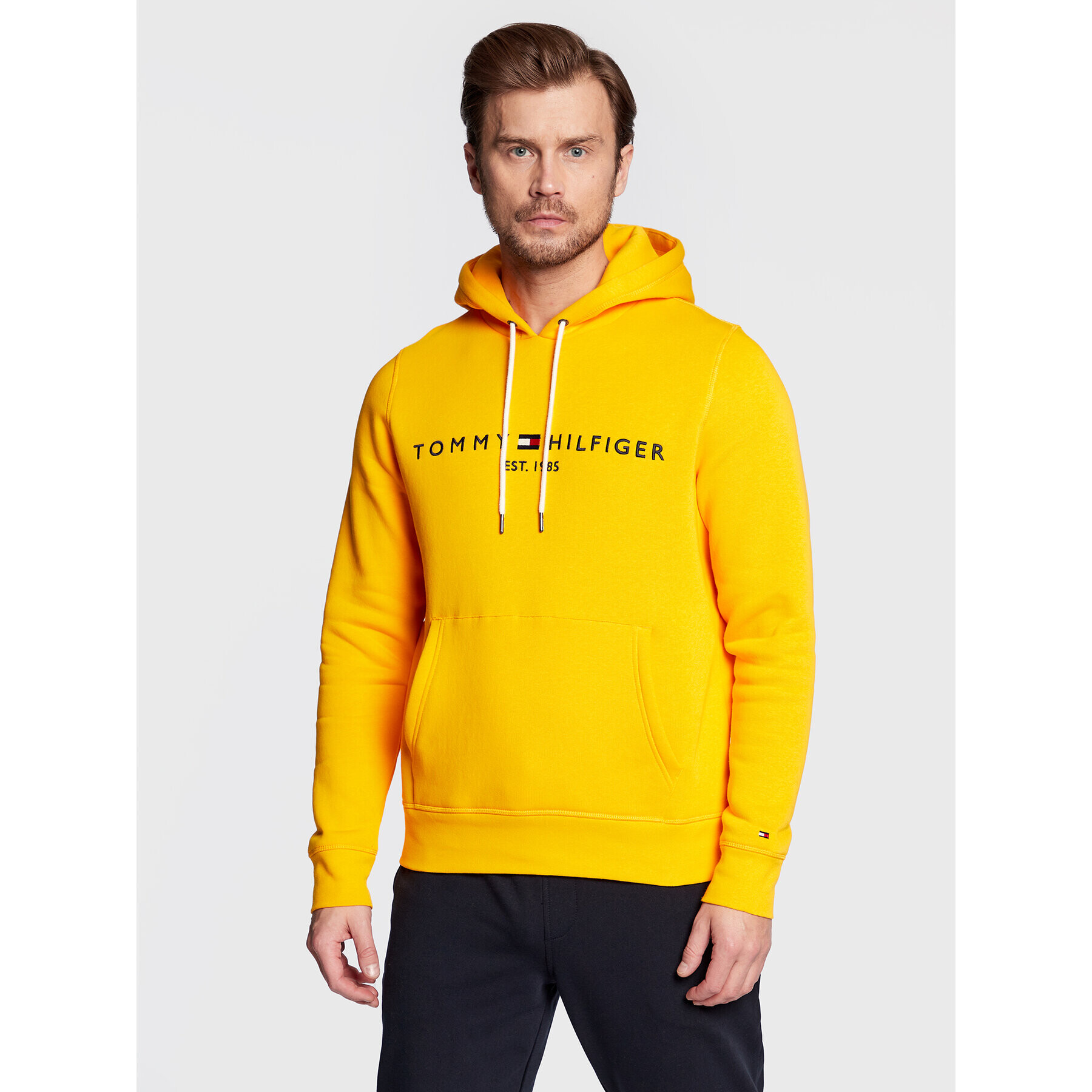 Tommy Hilfiger Mikina Logo MW0MW11599 Žlutá Regular Fit - Pepit.cz