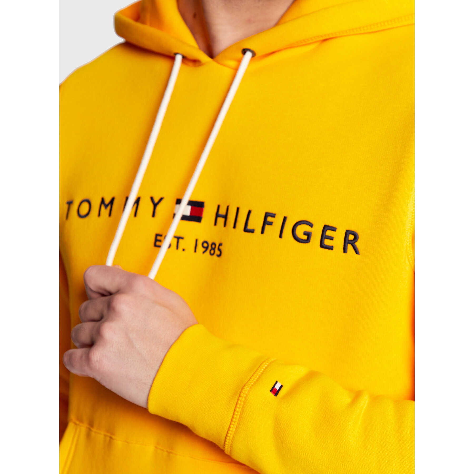 Tommy Hilfiger Mikina Logo MW0MW11599 Žlutá Regular Fit - Pepit.cz