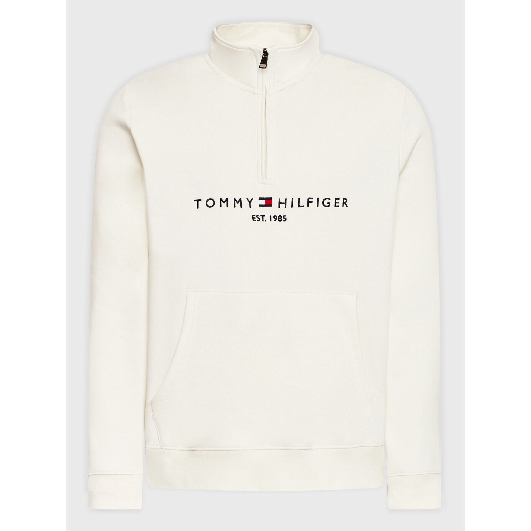 Tommy Hilfiger Mikina Logo MW0MW20954 Bílá Regular Fit - Pepit.cz