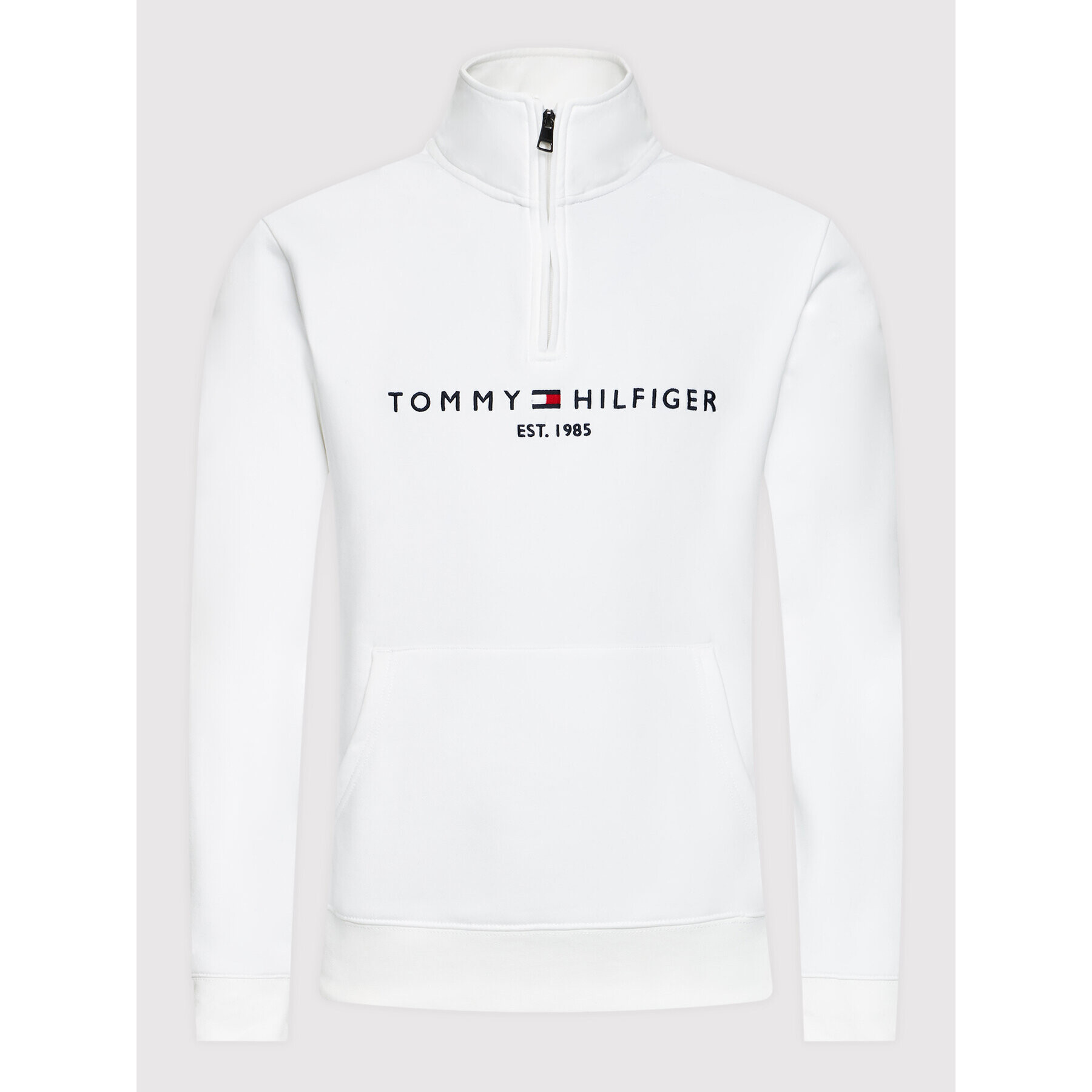 Tommy Hilfiger Mikina Logo MW0MW20954 Bílá Regular Fit - Pepit.cz