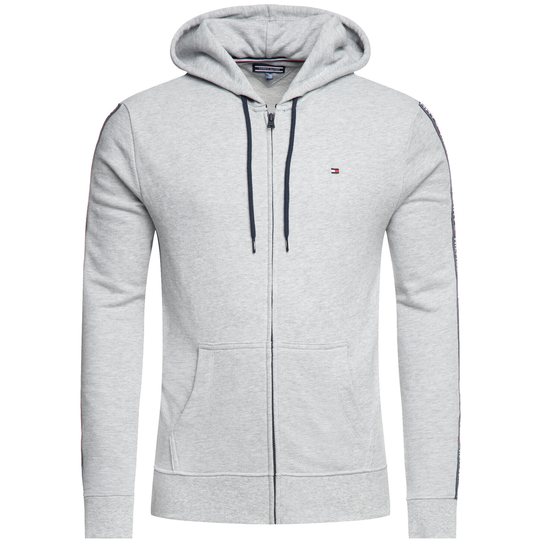 Tommy Hilfiger Mikina Logo UM0UM00708 Šedá Regular Fit - Pepit.cz