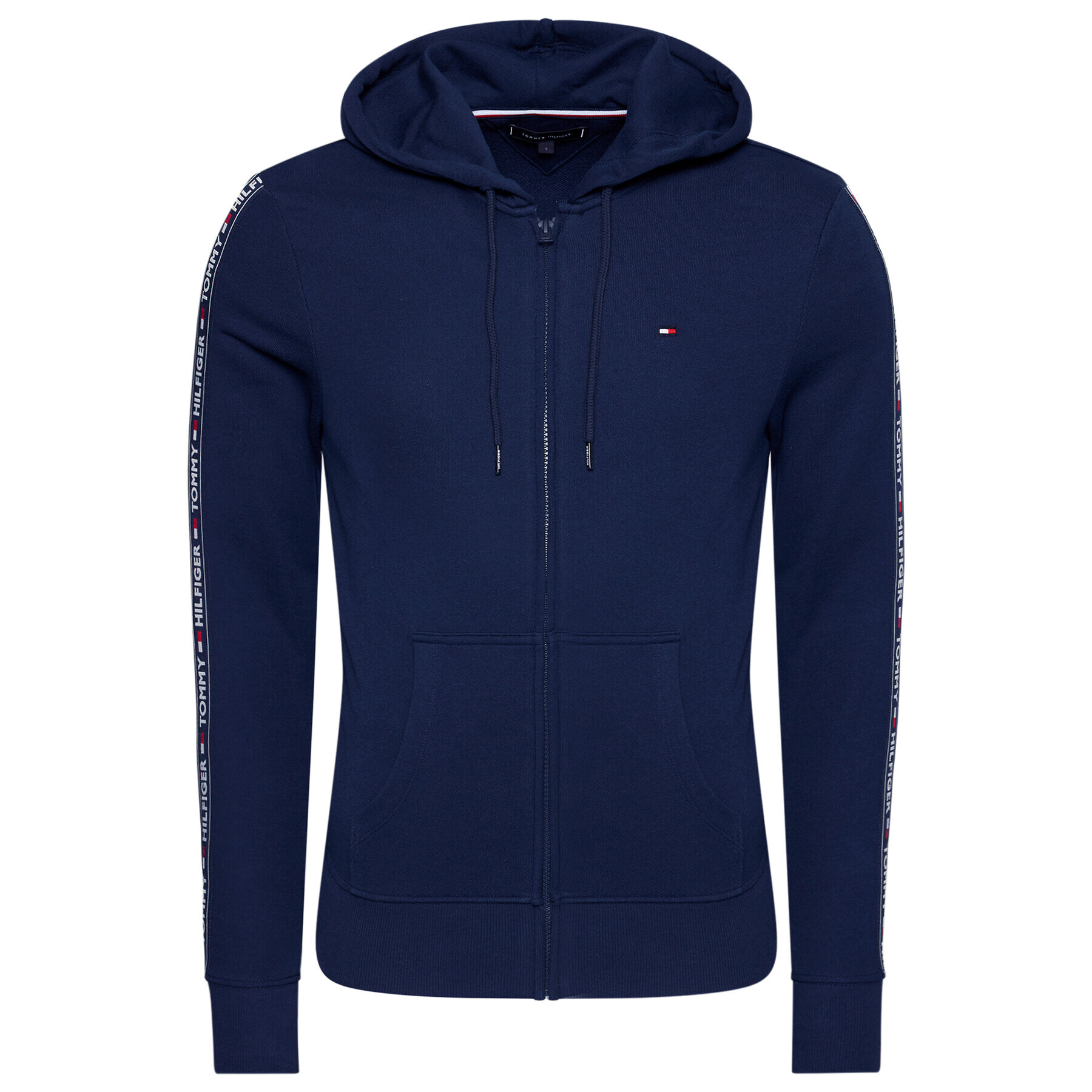 Tommy Hilfiger Mikina Logo UM0UM00708 Tmavomodrá Regular Fit - Pepit.cz