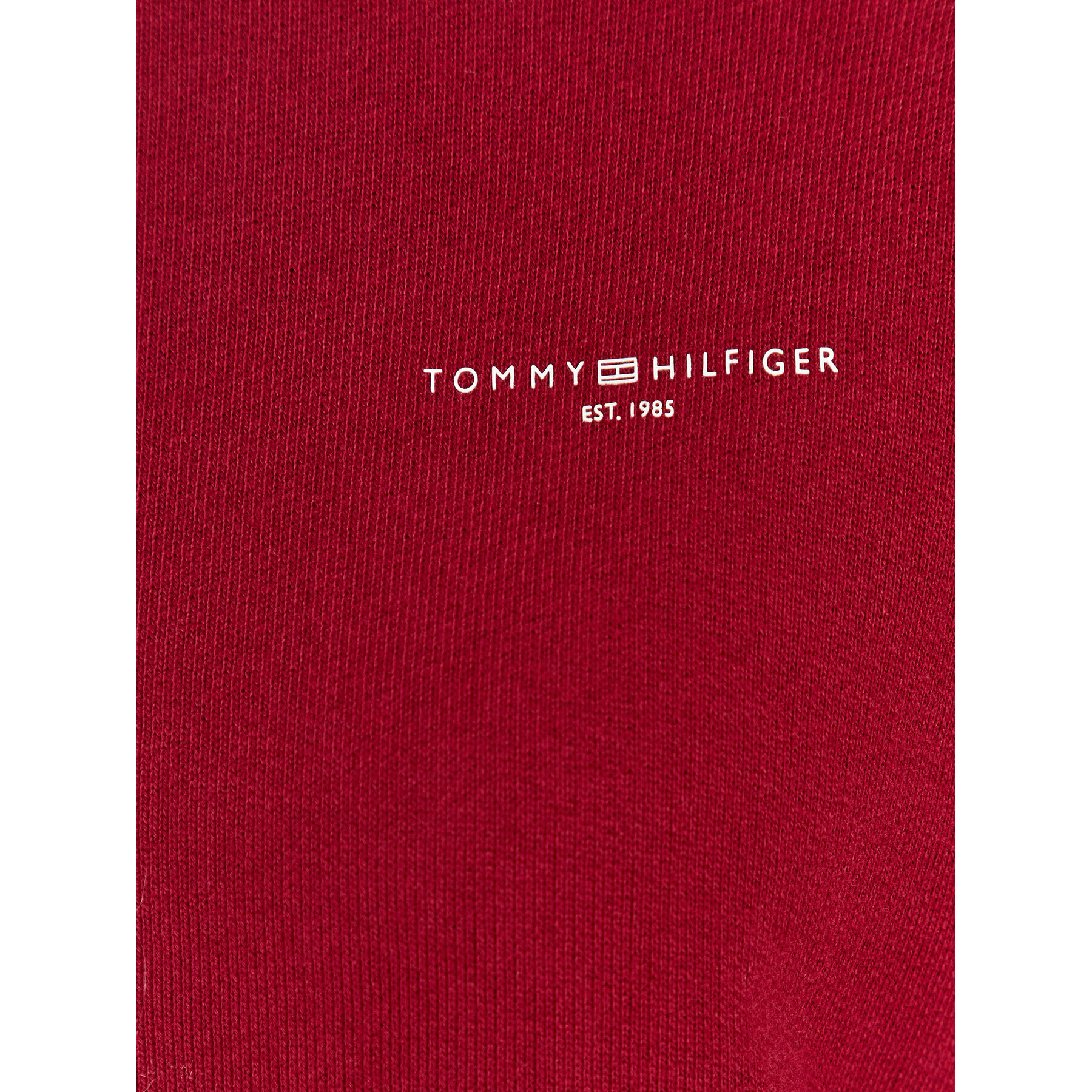 Tommy Hilfiger Mikina Mini Corp Logo WW0WW37798 Bordó Regular Fit - Pepit.cz