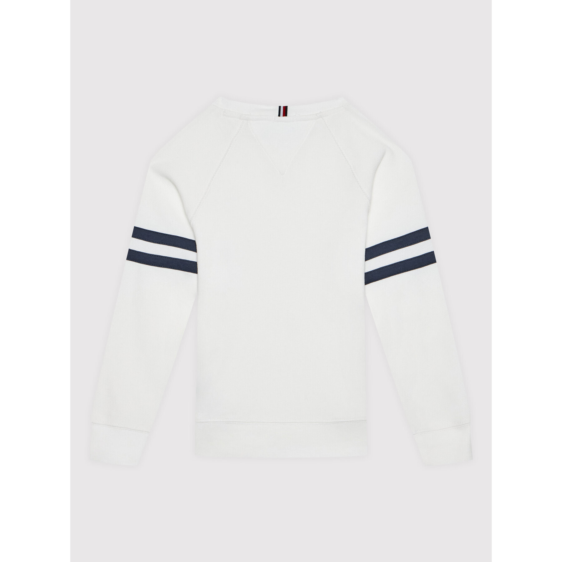 Tommy Hilfiger Mikina Mini Waffle KB0KB06883 D Bílá Regular Fit - Pepit.cz