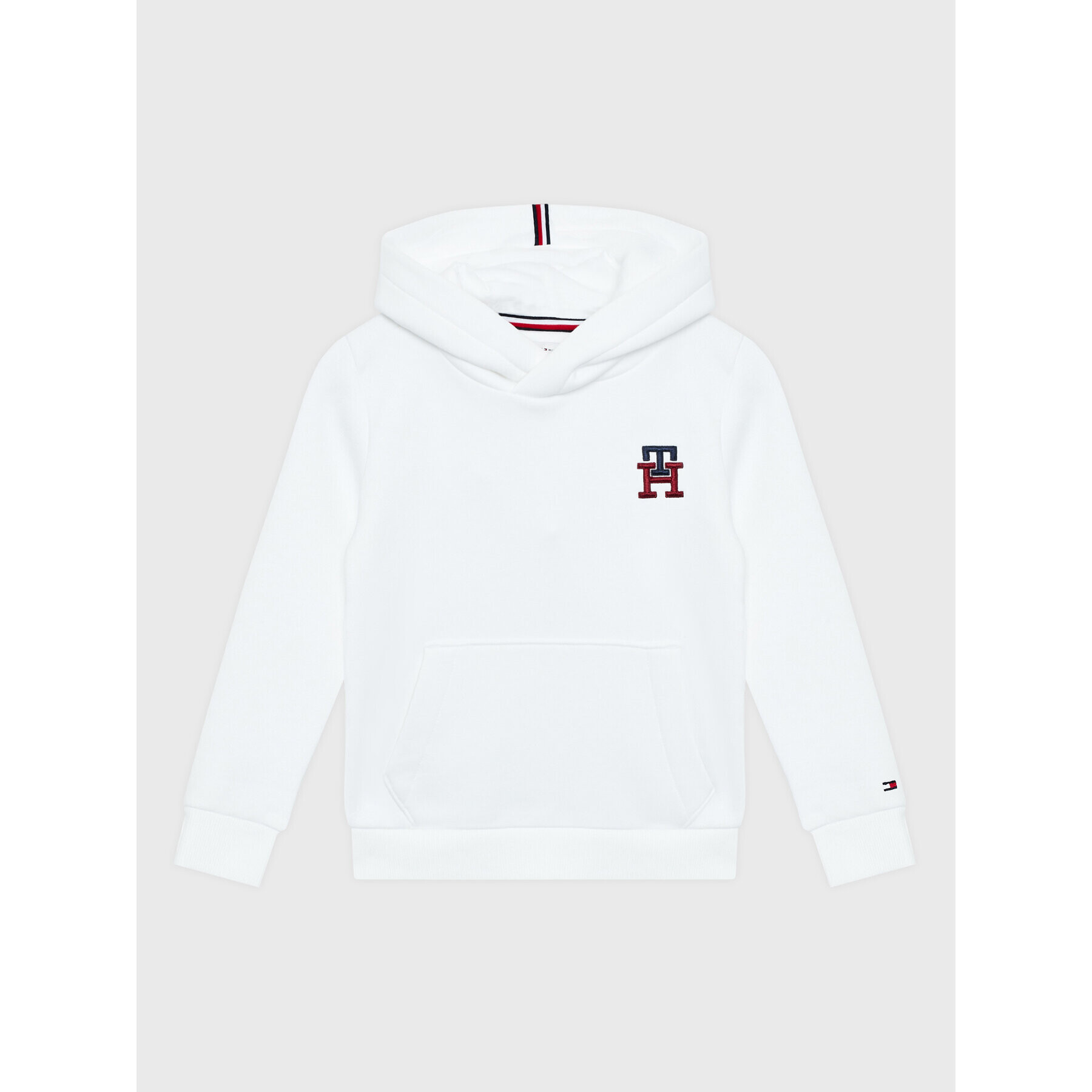 Tommy Hilfiger Mikina Monogram KS0KS00294 Bílá Regular Fit - Pepit.cz