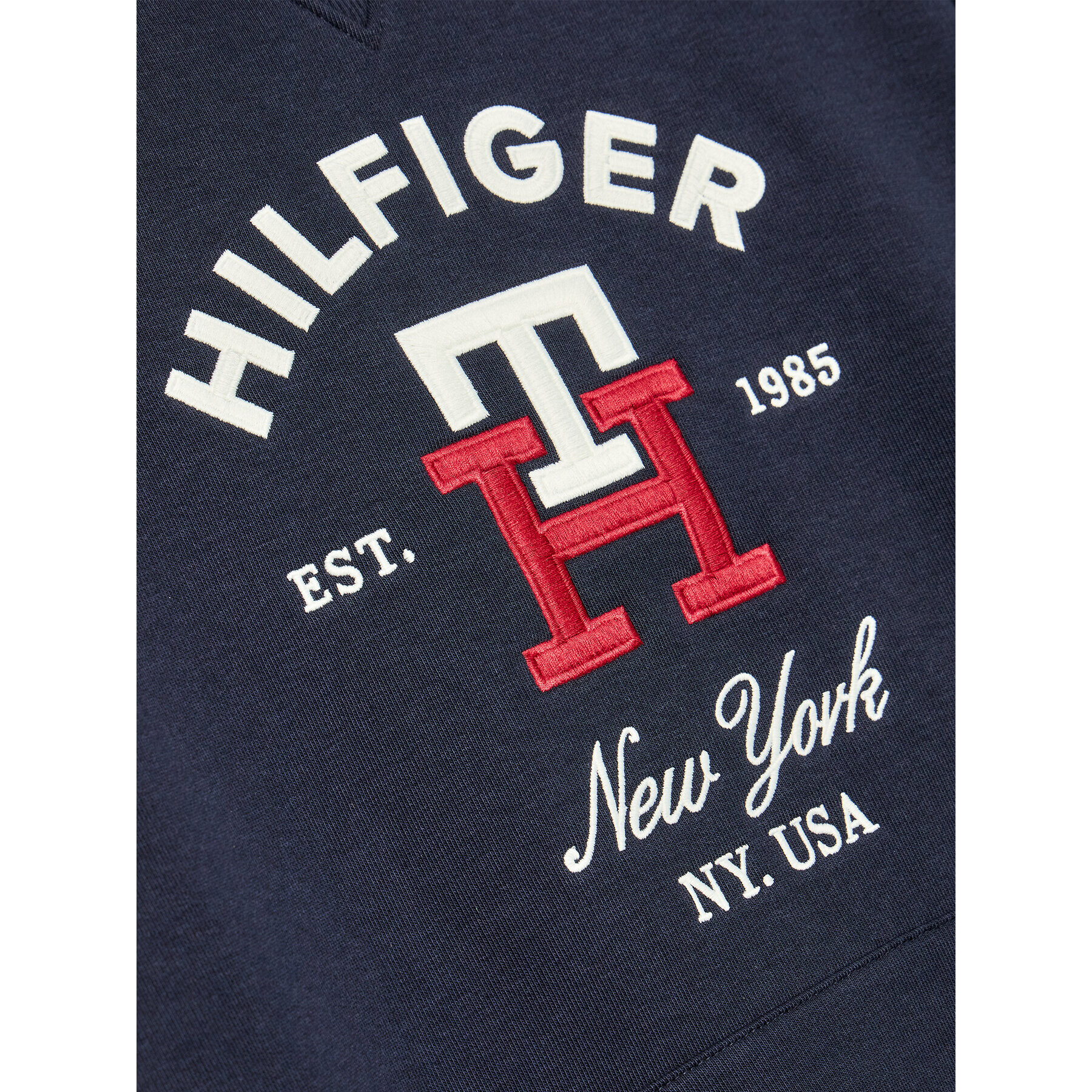 Tommy Hilfiger Mikina Monogram KS0KS00395 D Tmavomodrá Regular Fit - Pepit.cz