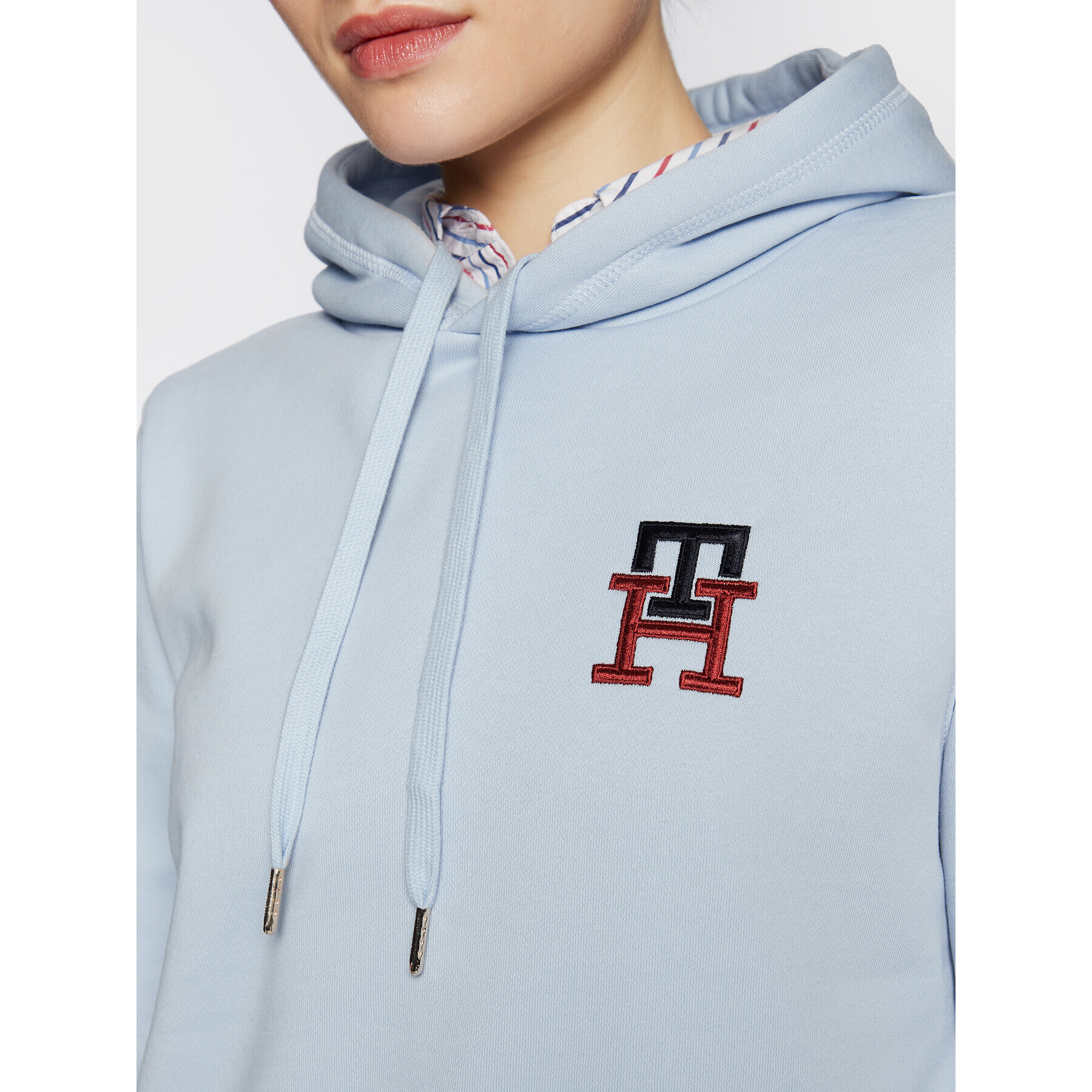 Tommy Hilfiger Mikina Monogram WW0WW37434 Modrá Regular Fit - Pepit.cz