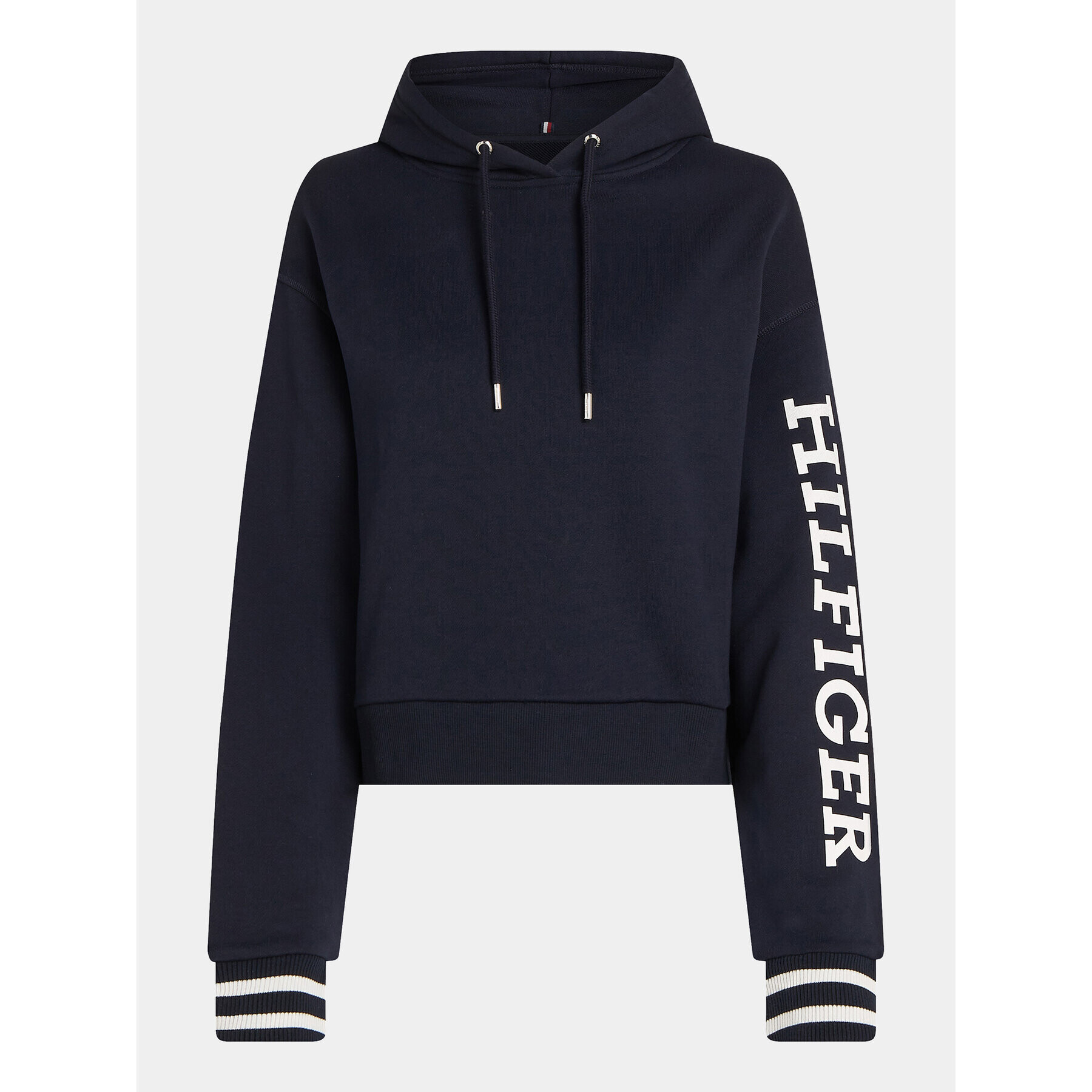 Tommy Hilfiger Mikina Monotype WW0WW39140 Tmavomodrá Relaxed Fit - Pepit.cz