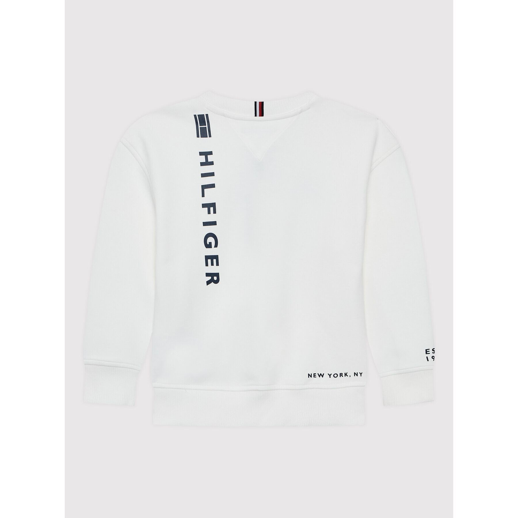 Tommy Hilfiger Mikina Multi Placement KB0KB07347 M Bílá Regular Fit - Pepit.cz