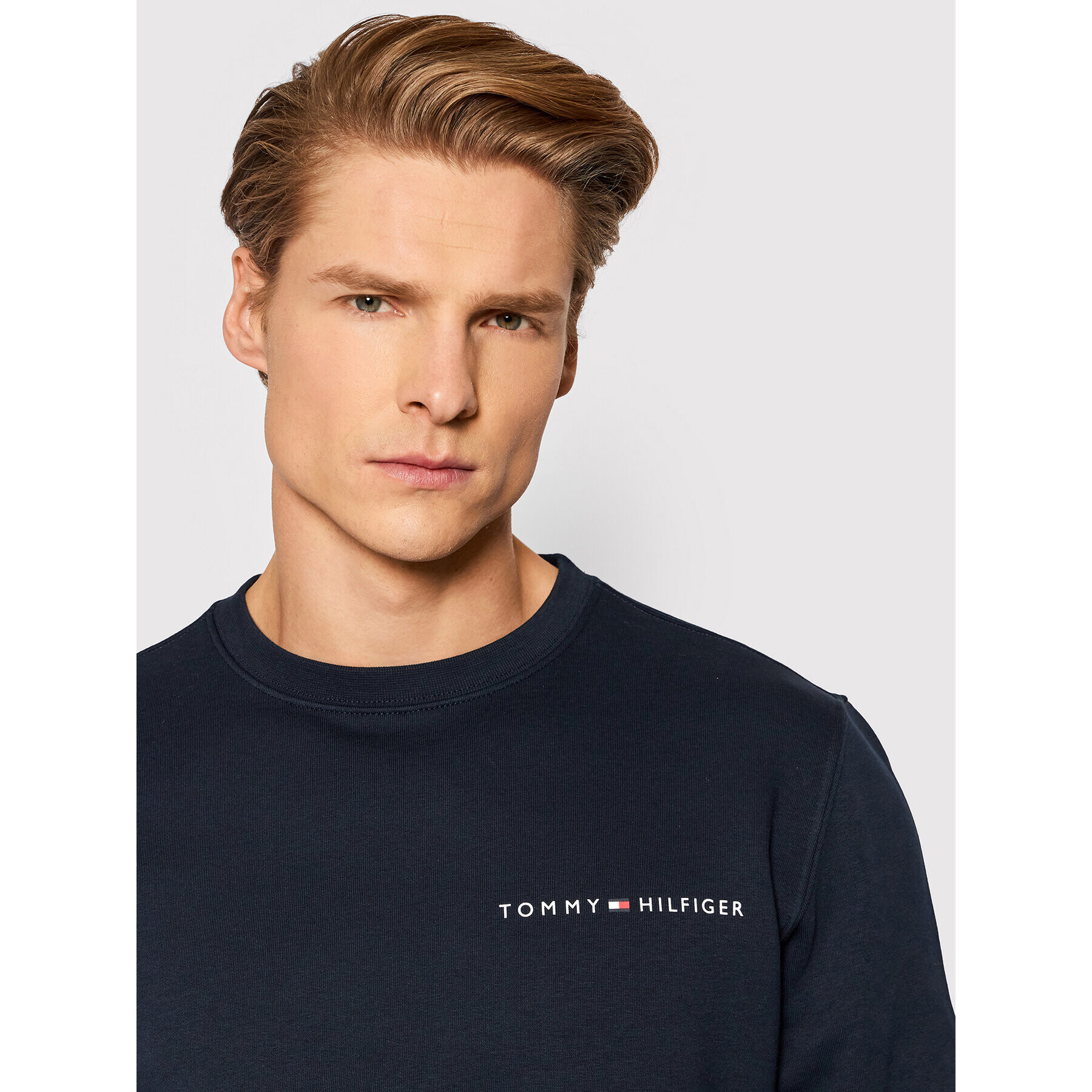 Tommy Hilfiger Mikina Multi Placement MW0MW22199 Tmavomodrá Regular Fit - Pepit.cz