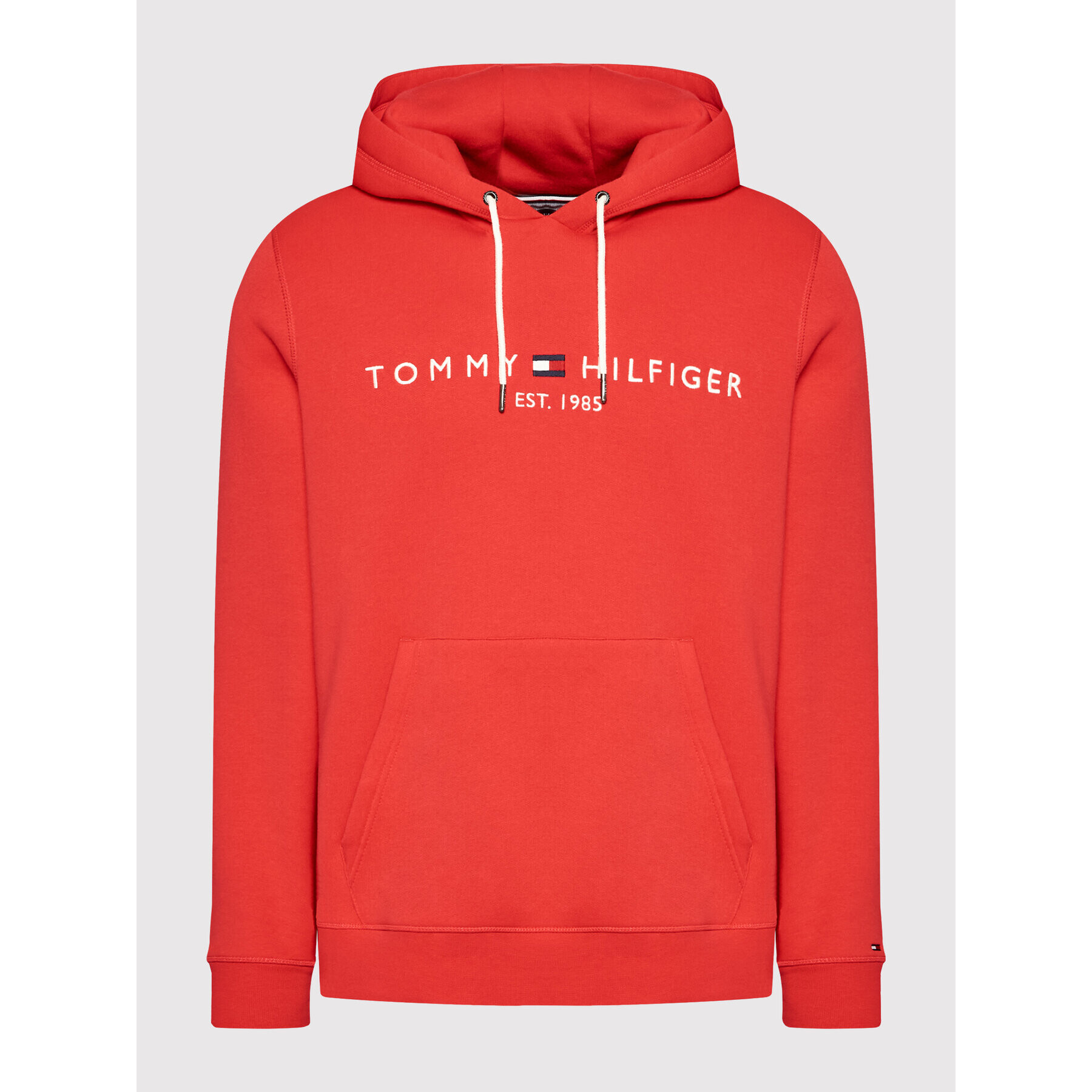 Tommy Hilfiger Mikina MW0MW11599 Červená Regular Fit - Pepit.cz