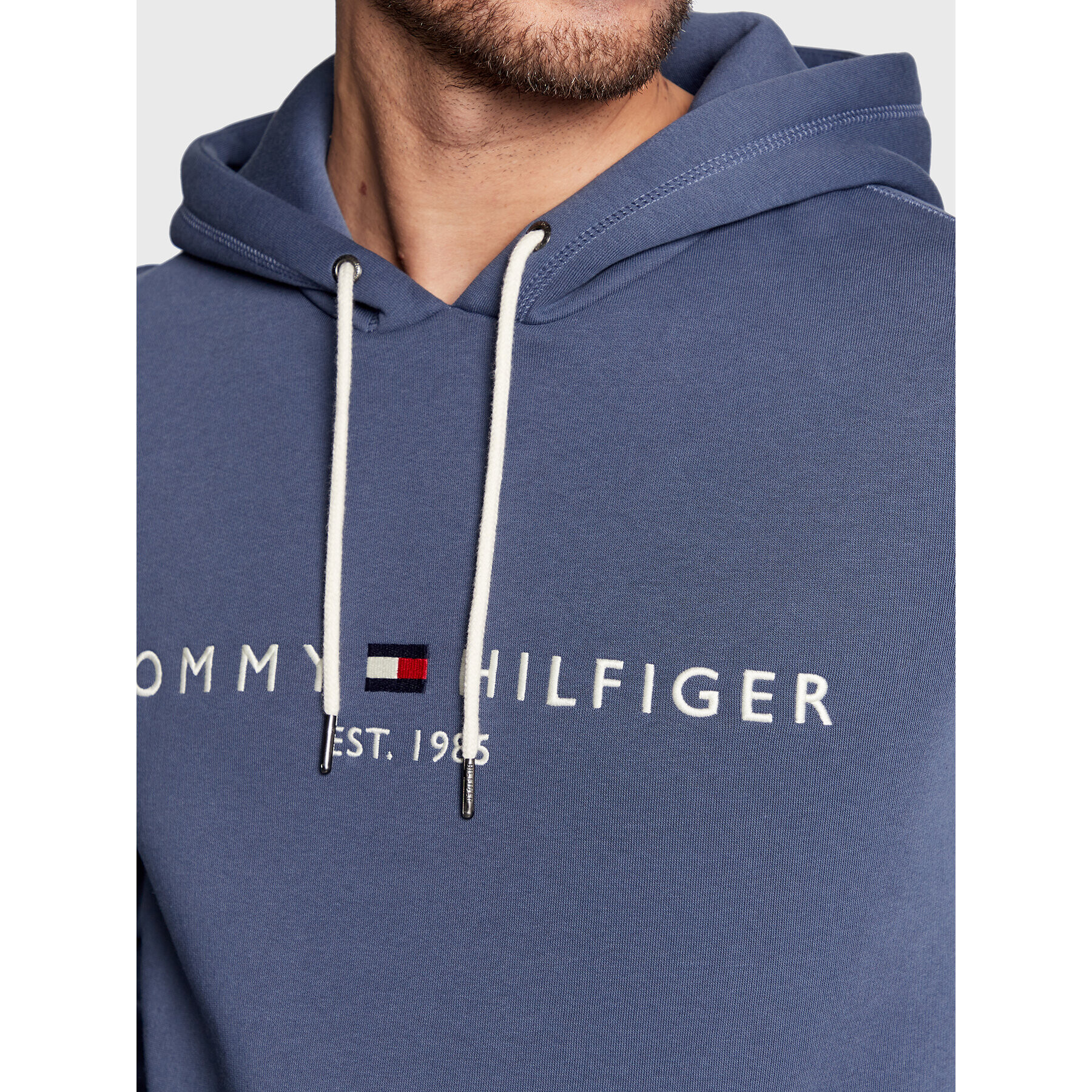 Tommy Hilfiger Mikina MW0MW11599 Modrá Regular Fit - Pepit.cz