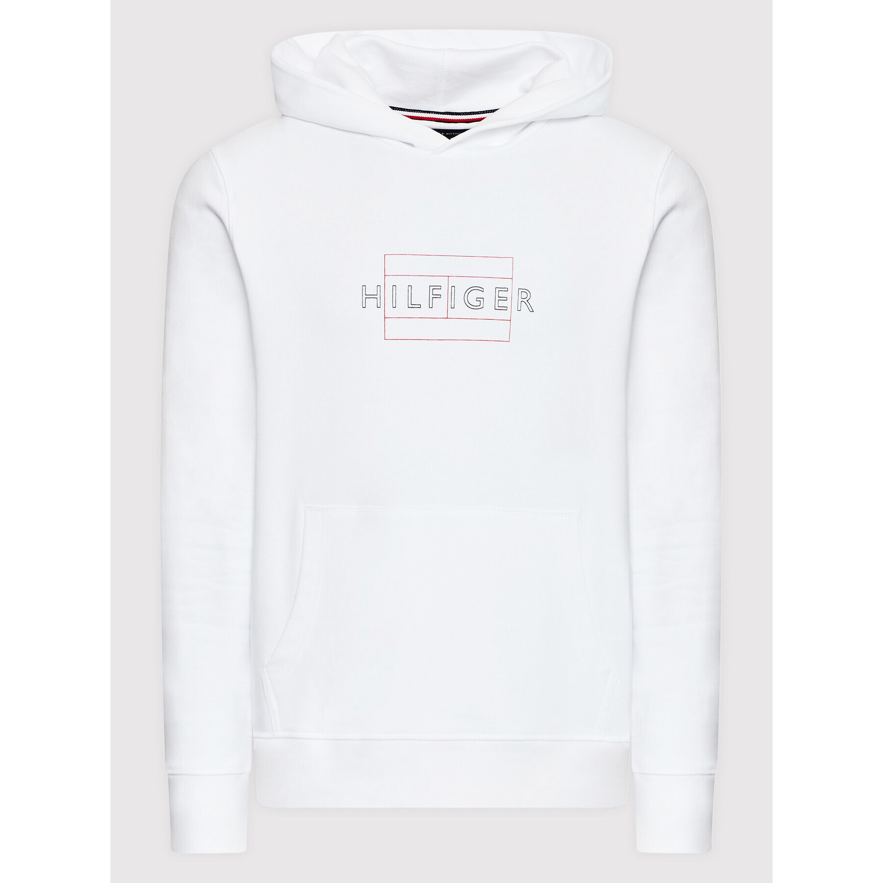 Tommy Hilfiger Mikina MW0MW25598 Bílá Regular Fit - Pepit.cz