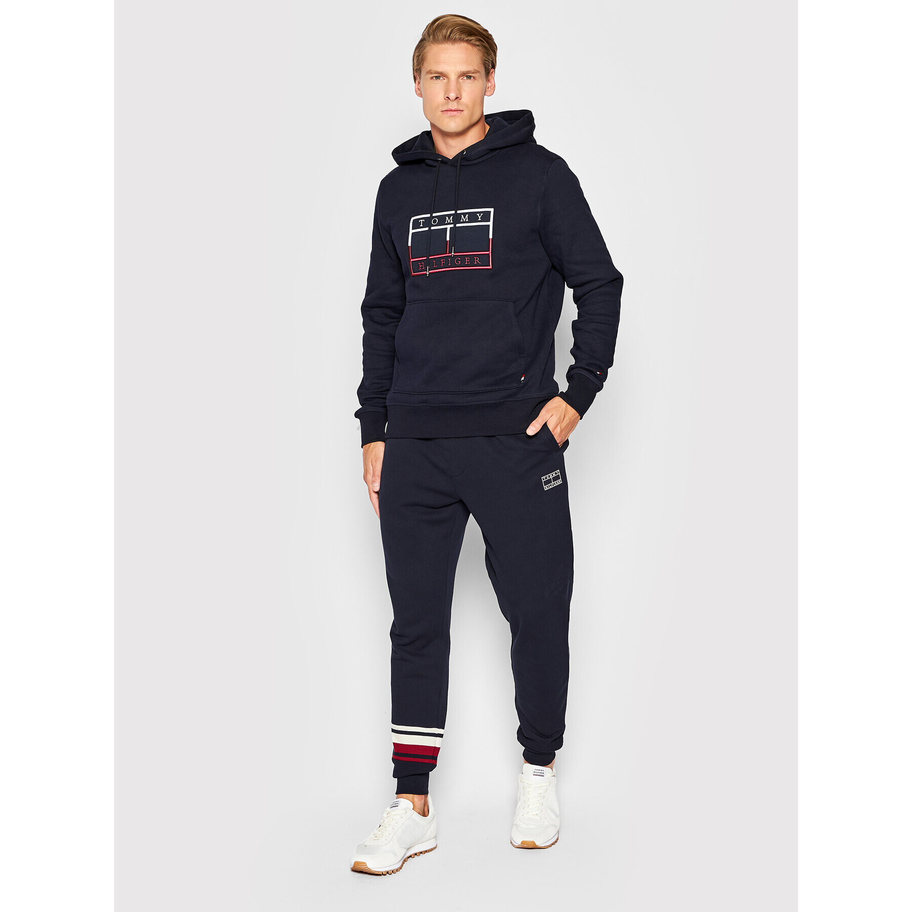 Tommy Hilfiger Mikina MW0MW25600 Tmavomodrá Regular Fit - Pepit.cz