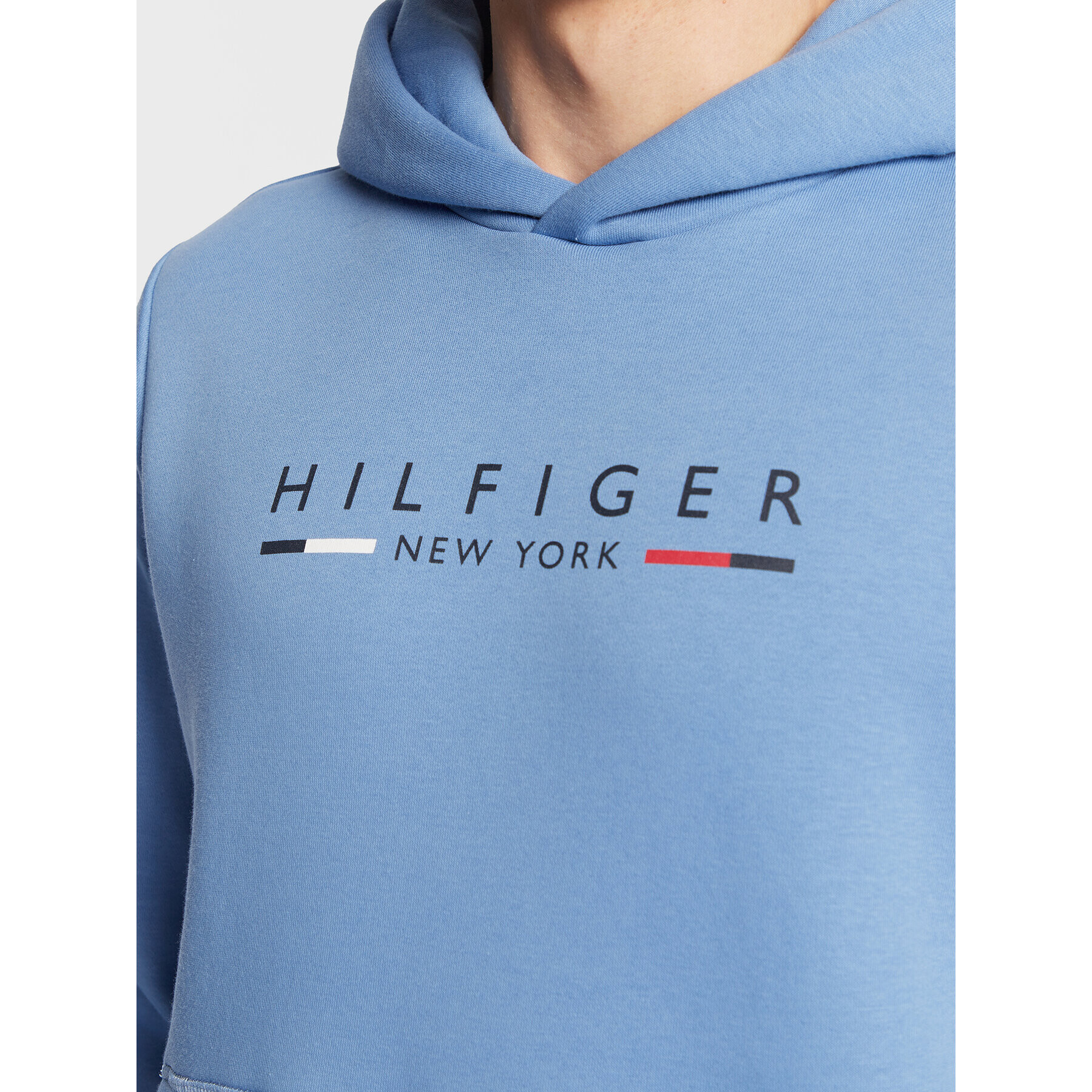 Tommy Hilfiger Mikina MW0MW29301 Modrá Regular Fit - Pepit.cz