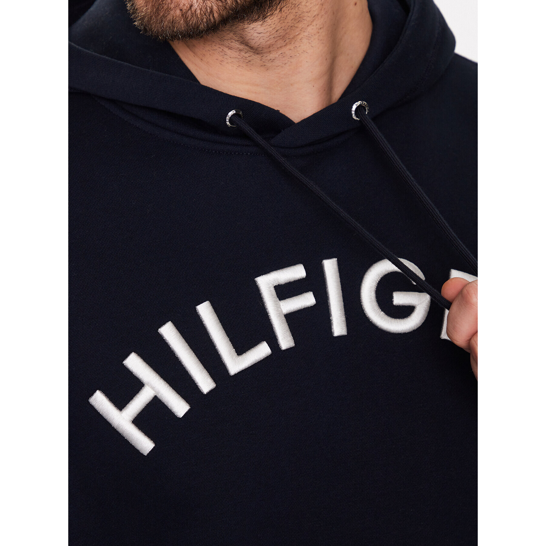 Tommy Hilfiger Mikina MW0MW31070 Tmavomodrá Regular Fit - Pepit.cz