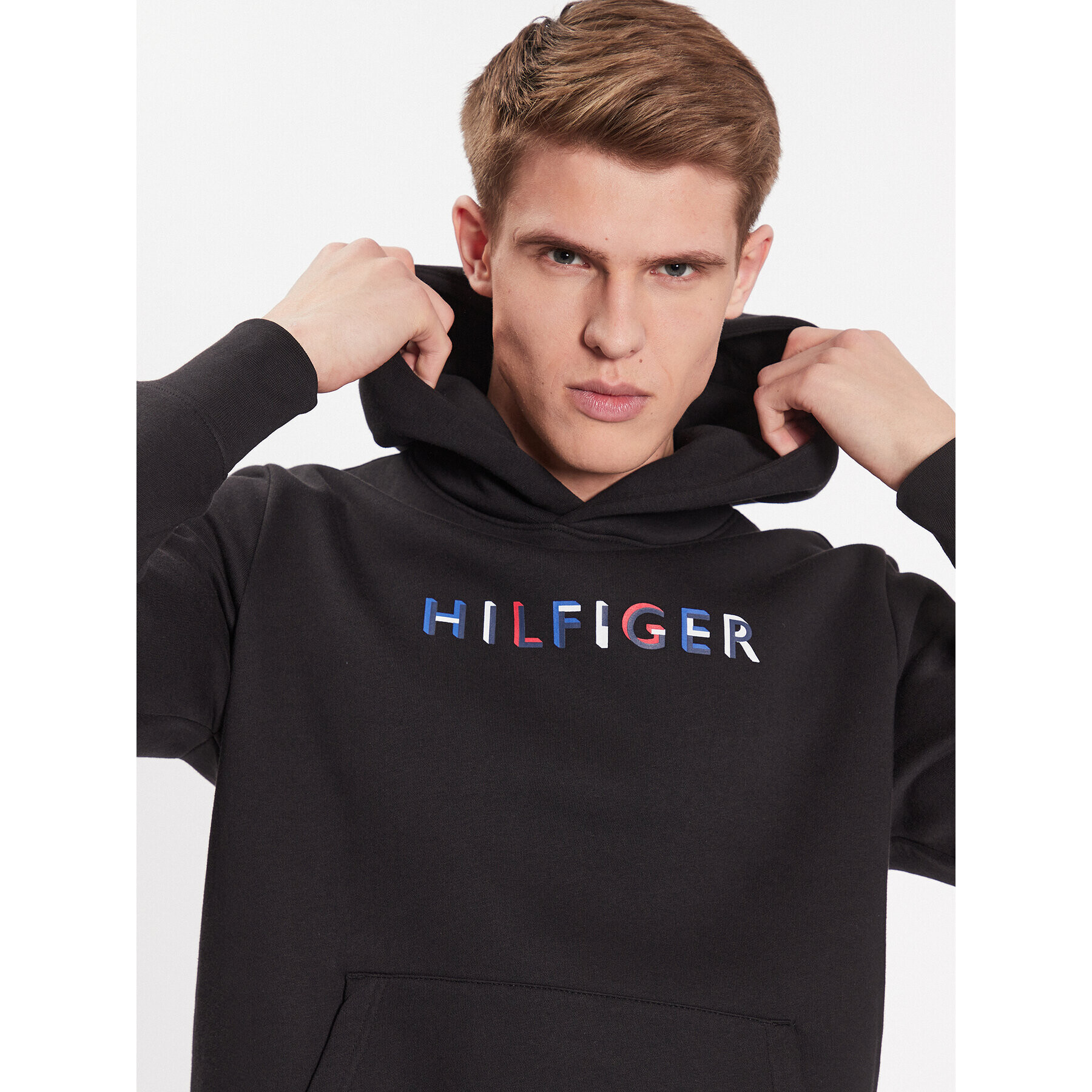 Tommy Hilfiger Mikina MW0MW32014 Černá Regular Fit - Pepit.cz