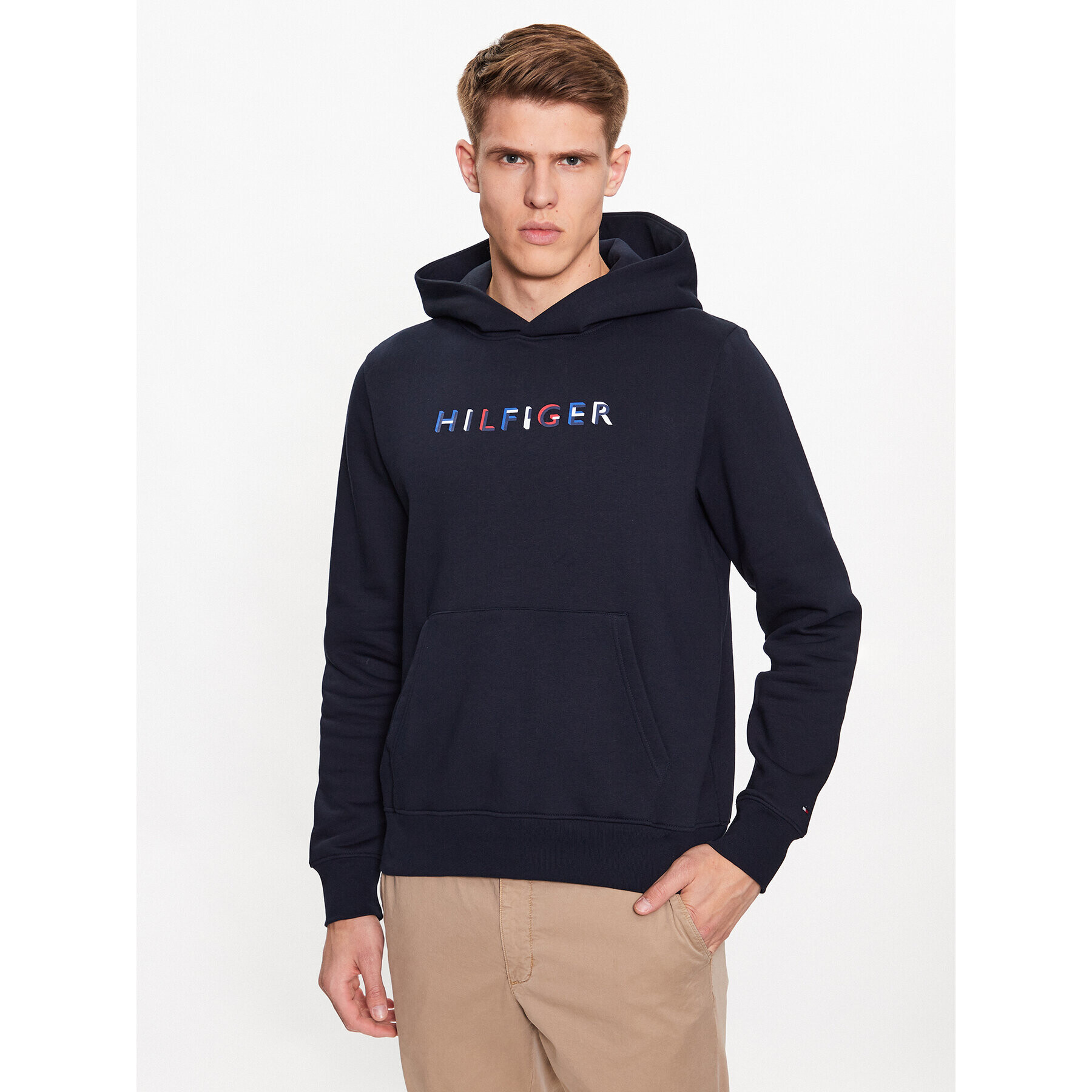 Tommy Hilfiger Mikina MW0MW32014 Tmavomodrá Regular Fit - Pepit.cz