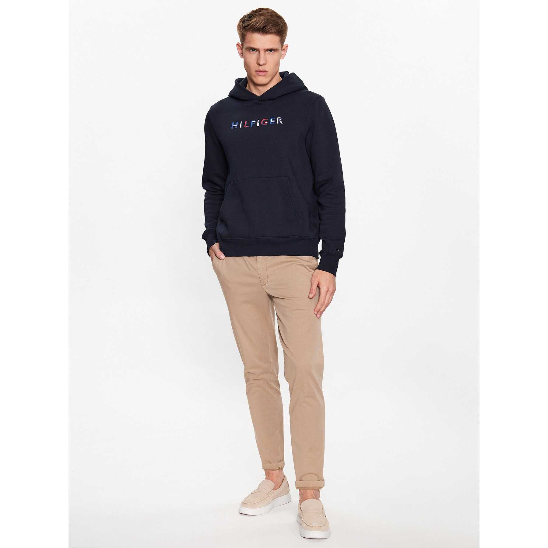 Tommy Hilfiger Mikina MW0MW32014 Tmavomodrá Regular Fit - Pepit.cz