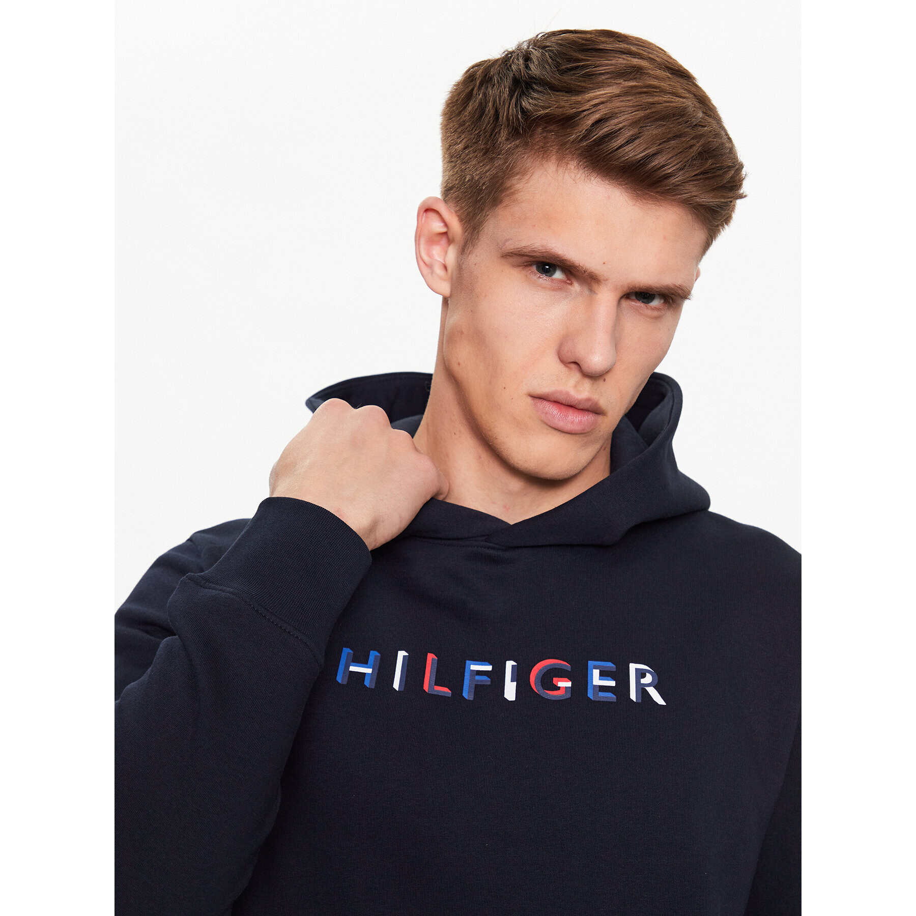 Tommy Hilfiger Mikina MW0MW32014 Tmavomodrá Regular Fit - Pepit.cz