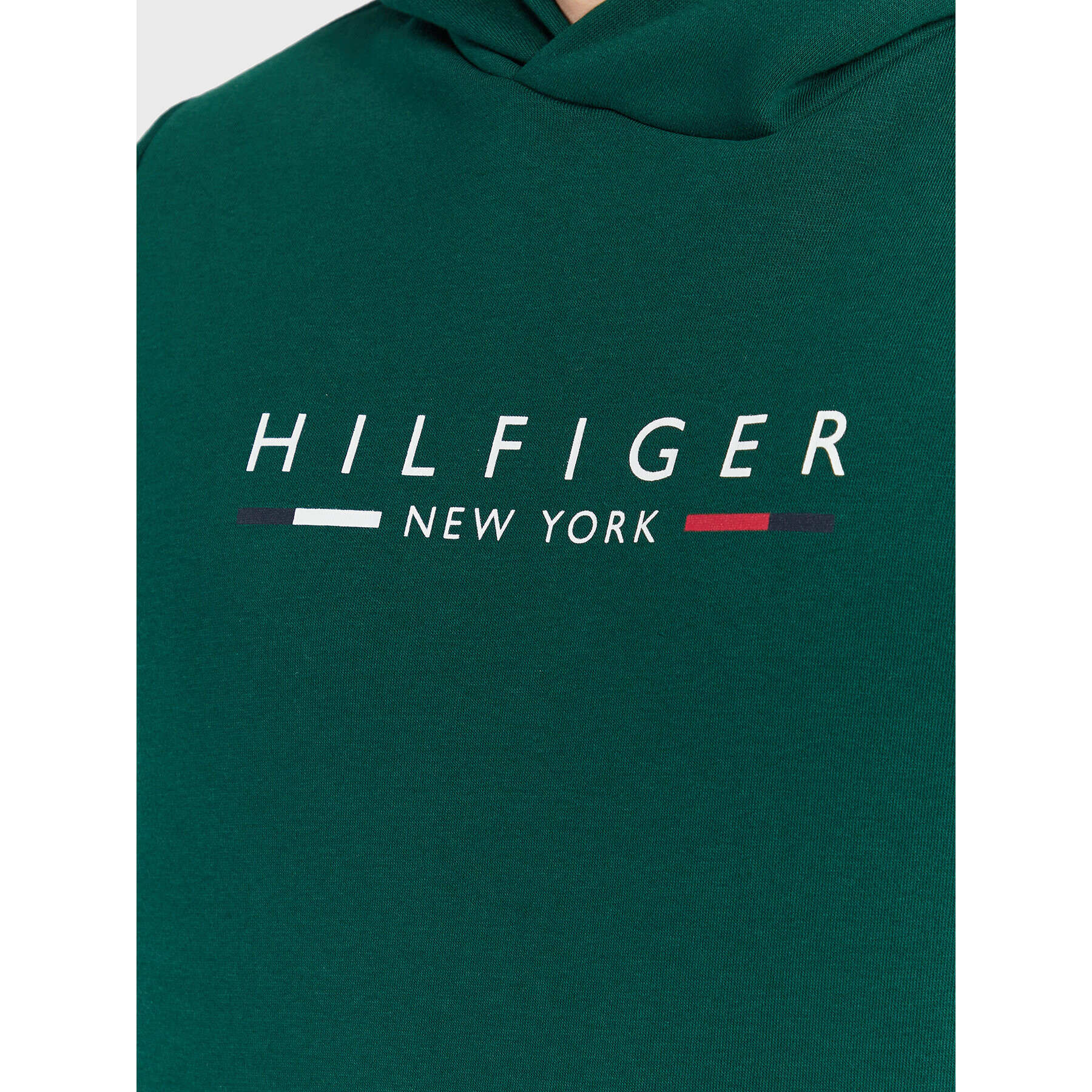 Tommy Hilfiger Mikina New York MW0MW29301 Zelená Regular Fit - Pepit.cz