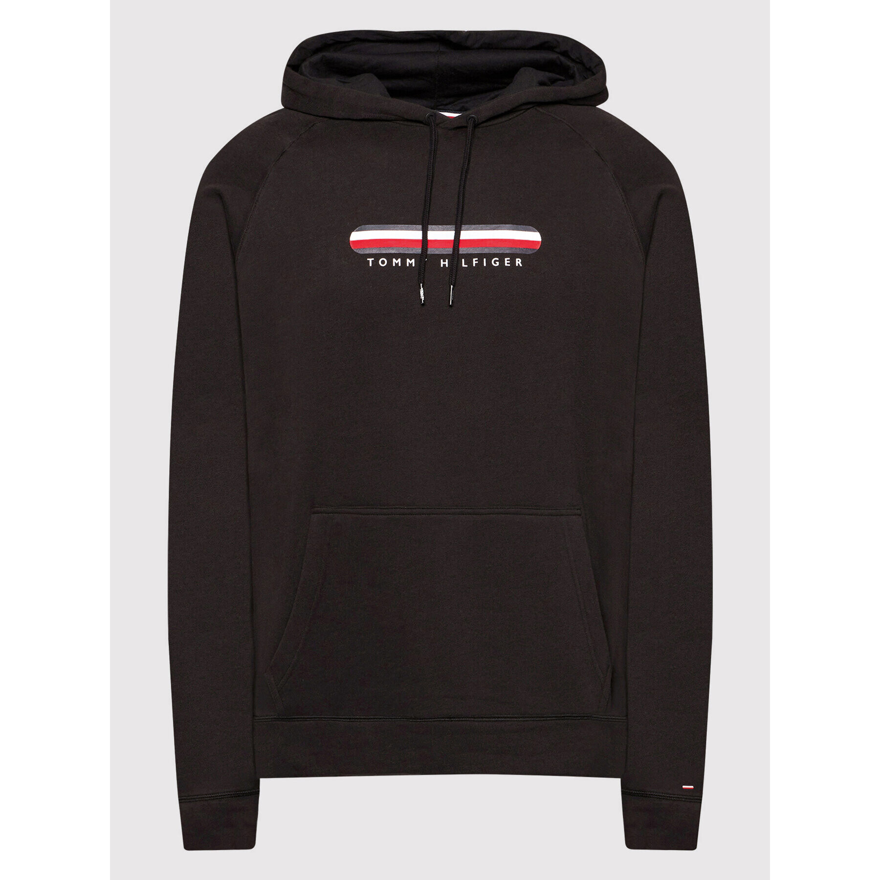 Tommy Hilfiger Mikina Oh Hoodie UM0UM02385 Černá Regular Fit - Pepit.cz