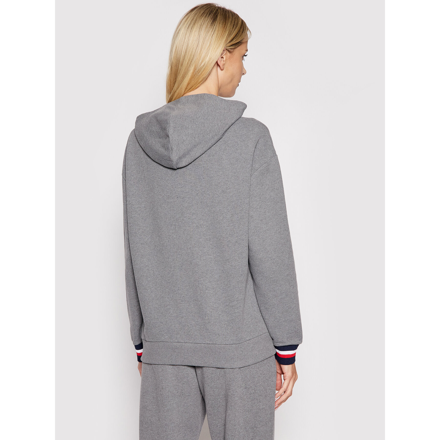 Tommy Hilfiger Mikina Oh Hoodie UW0UW02530 Šedá Regular Fit - Pepit.cz