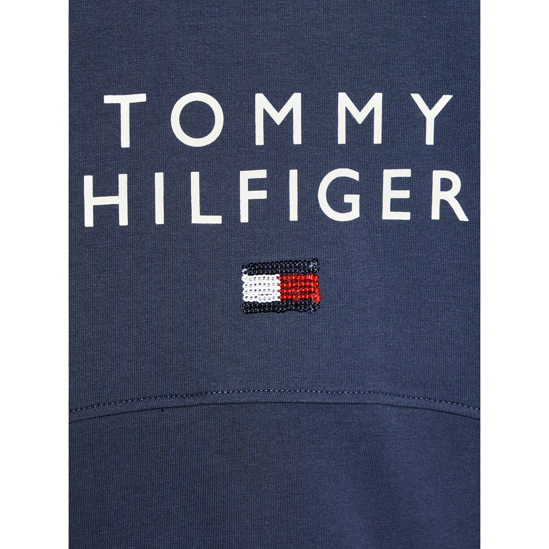 Tommy Hilfiger Mikina Pleated KG0KG06159 M Tmavomodrá Regular Fit - Pepit.cz