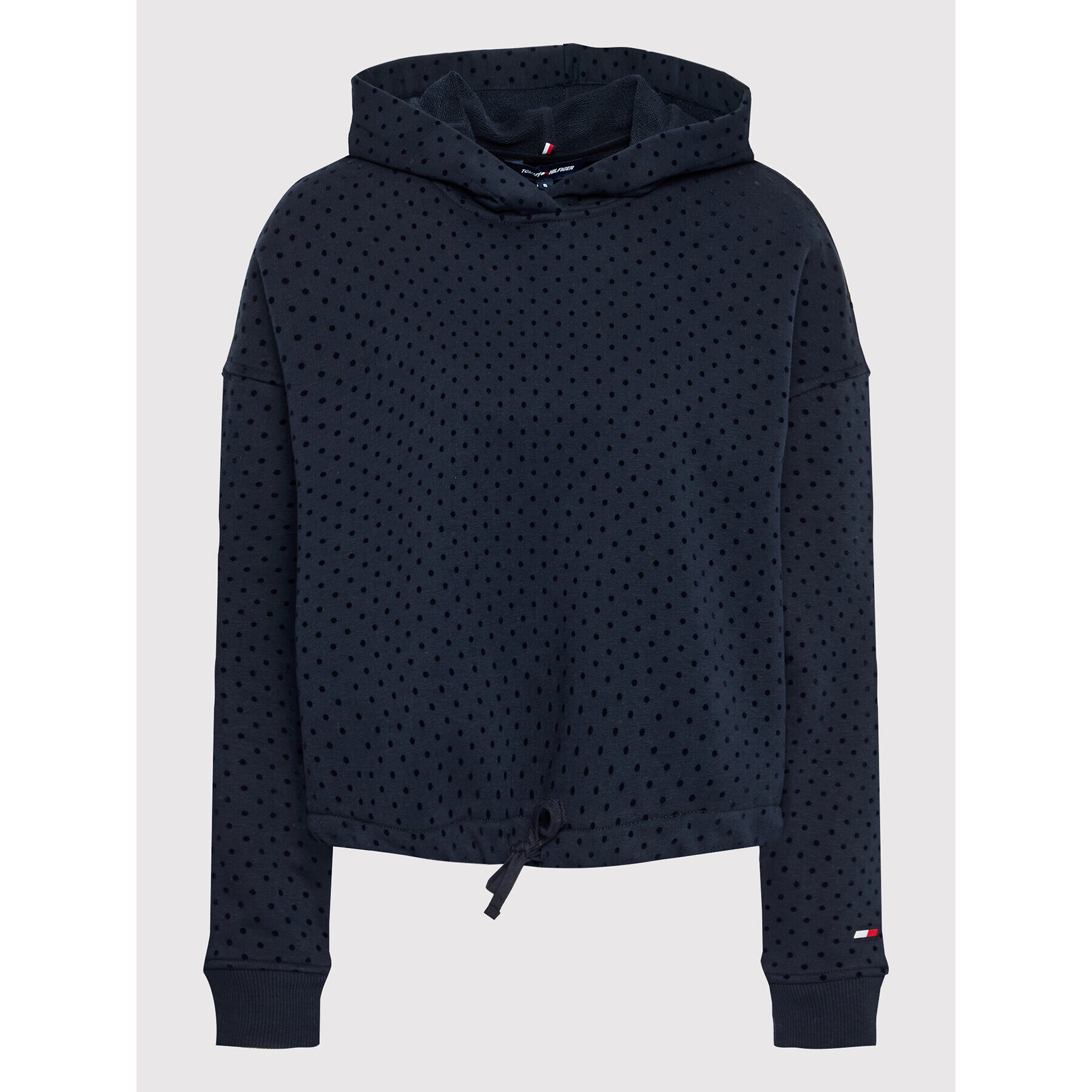 Tommy Hilfiger Mikina Polka Dot S10S101327 Tmavomodrá Relaxed Fit - Pepit.cz