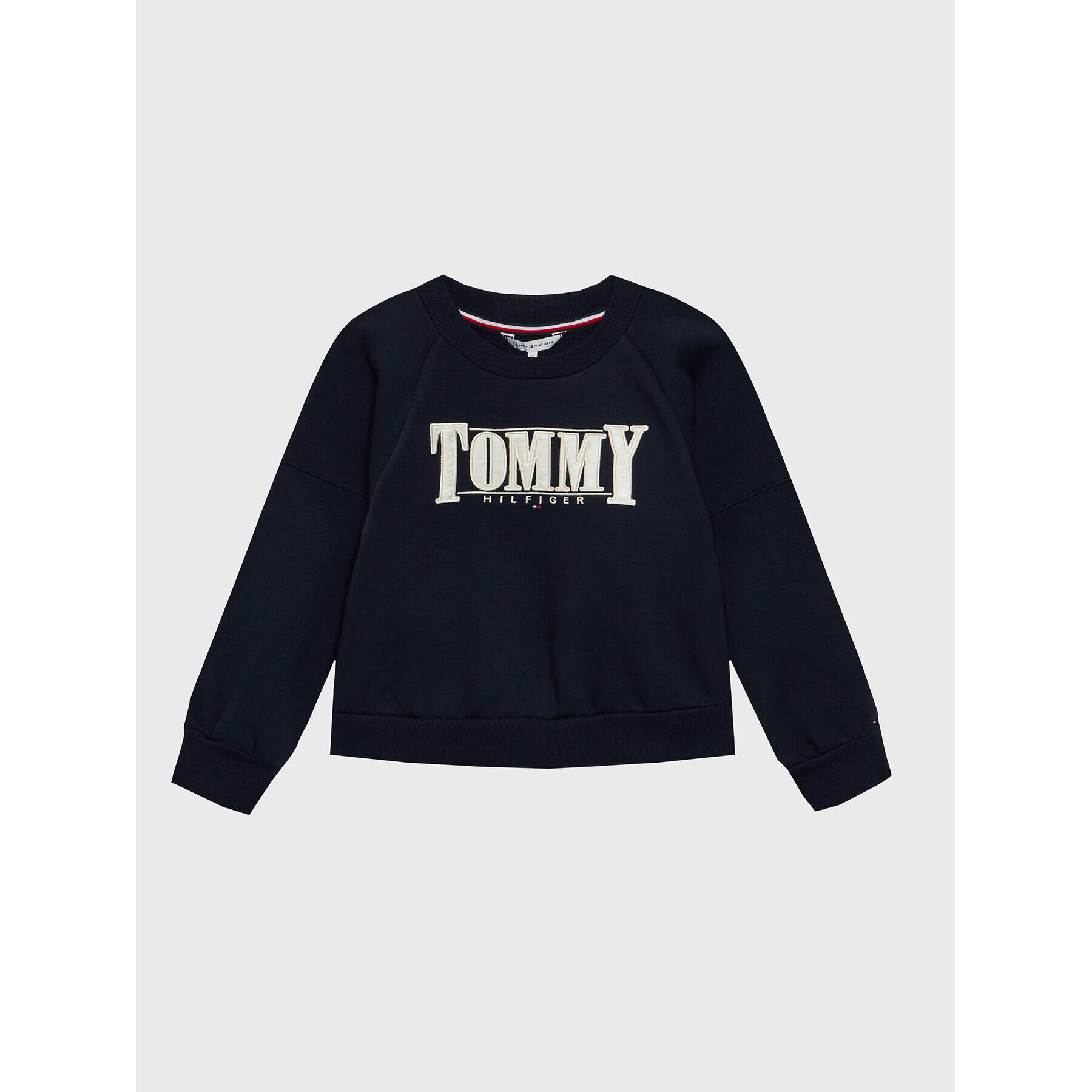 Tommy Hilfiger Mikina Sateen KG0KG06953 D Tmavomodrá Regular Fit - Pepit.cz