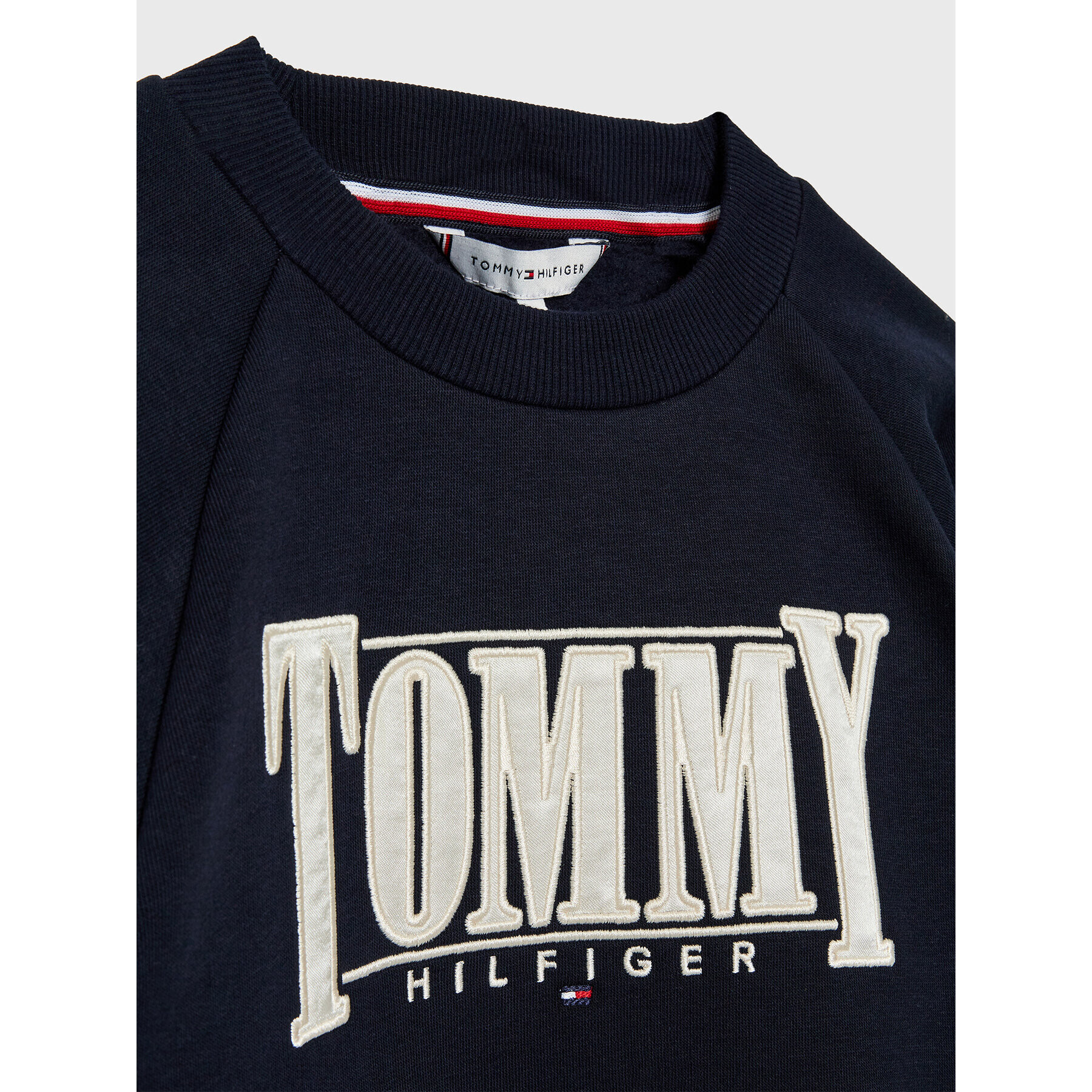 Tommy Hilfiger Mikina Sateen KG0KG06953 D Tmavomodrá Regular Fit - Pepit.cz