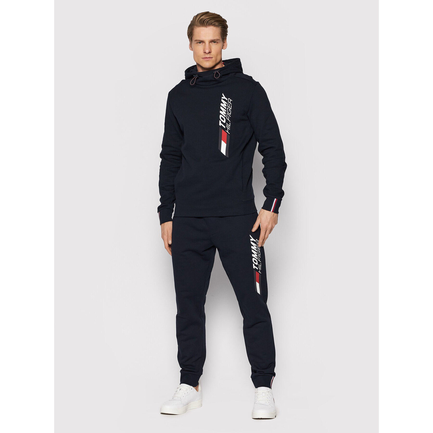 Tommy Hilfiger Mikina Seasonal Graphic MW0MW21263 Tmavomodrá Regular Fit - Pepit.cz