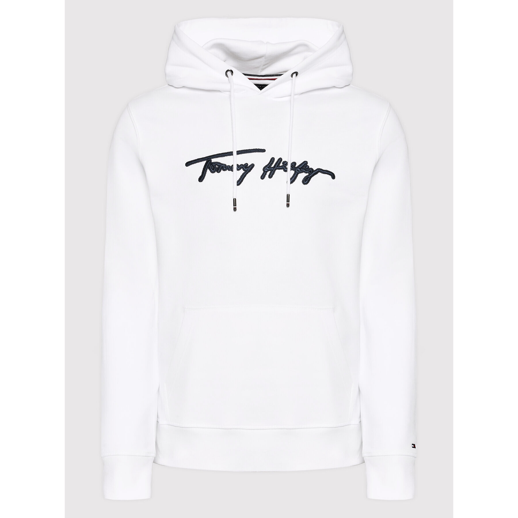 Tommy Hilfiger Mikina Signature Graphic MW0MW25057 Bílá Regular Fit - Pepit.cz