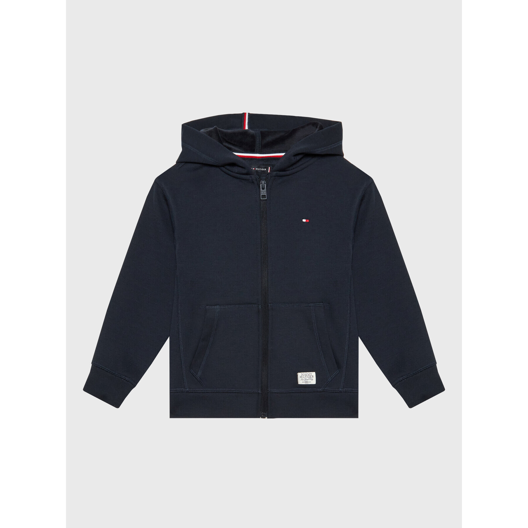 Tommy Hilfiger Mikina Soft Fleece KB0KB07775 M Tmavomodrá Regular Fit - Pepit.cz