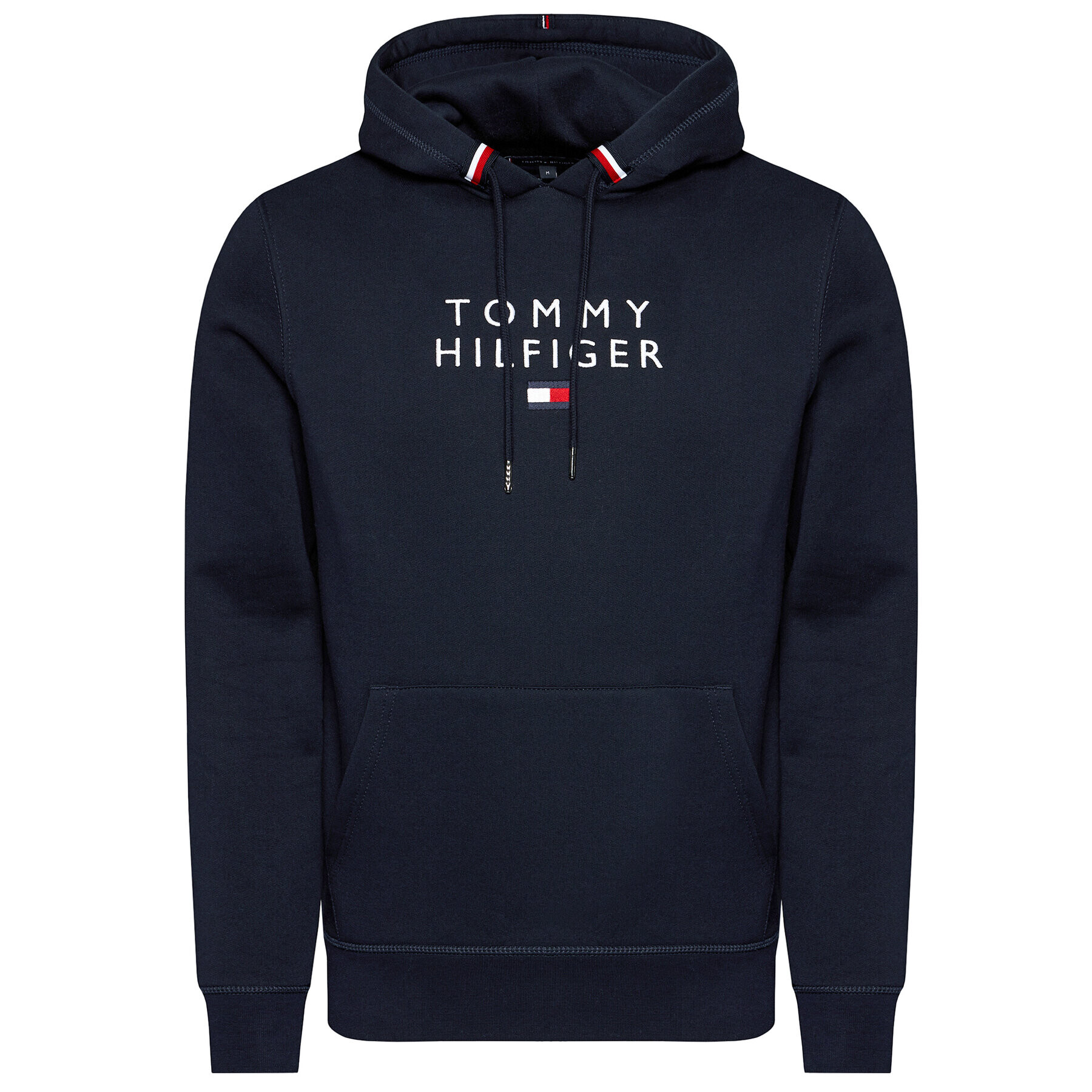 Tommy Hilfiger Mikina Stacked Flag MW0MW17397 Tmavomodrá Regular Fit - Pepit.cz