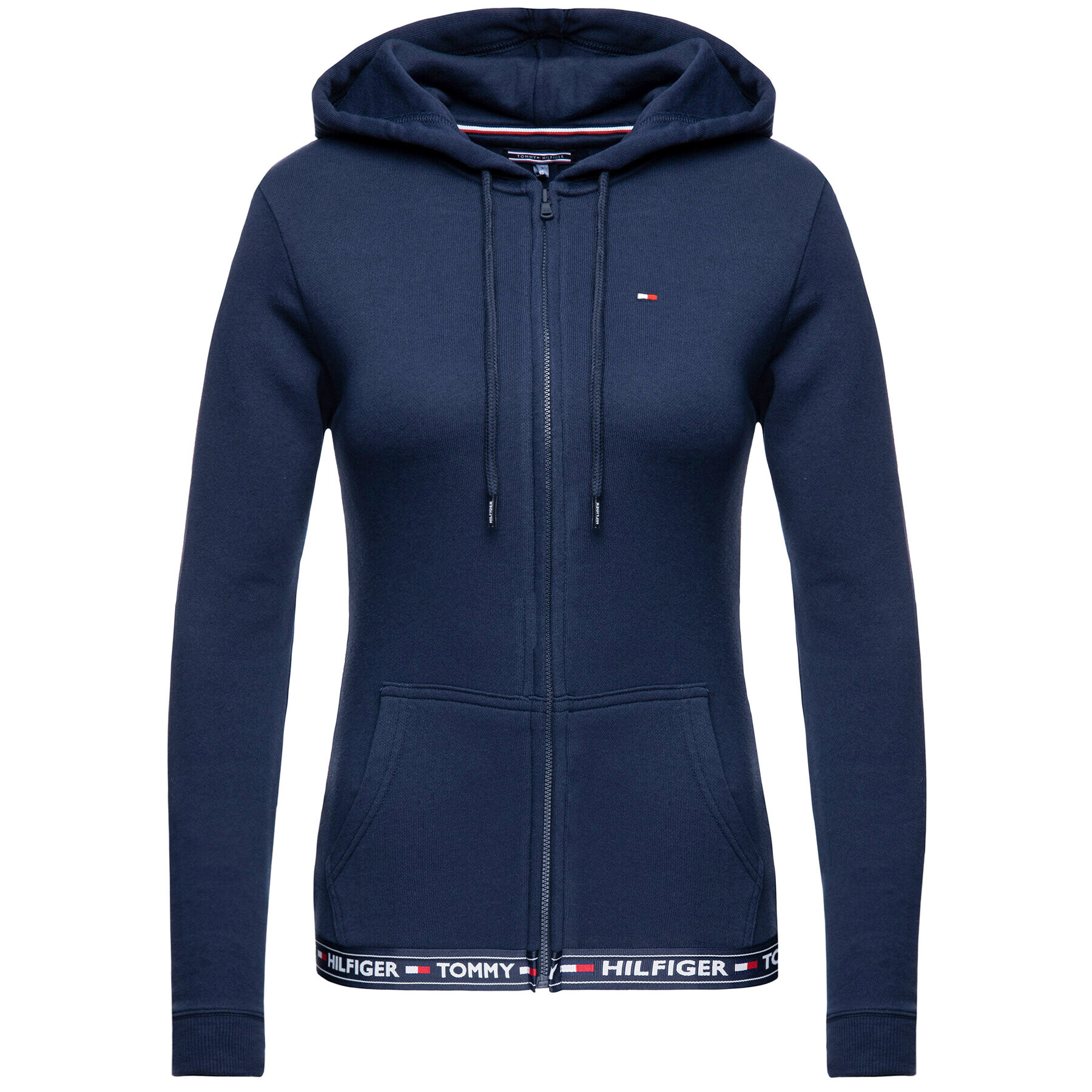 Tommy Hilfiger Mikina Terry Lounge UW0UW00582 Tmavomodrá Regular Fit - Pepit.cz