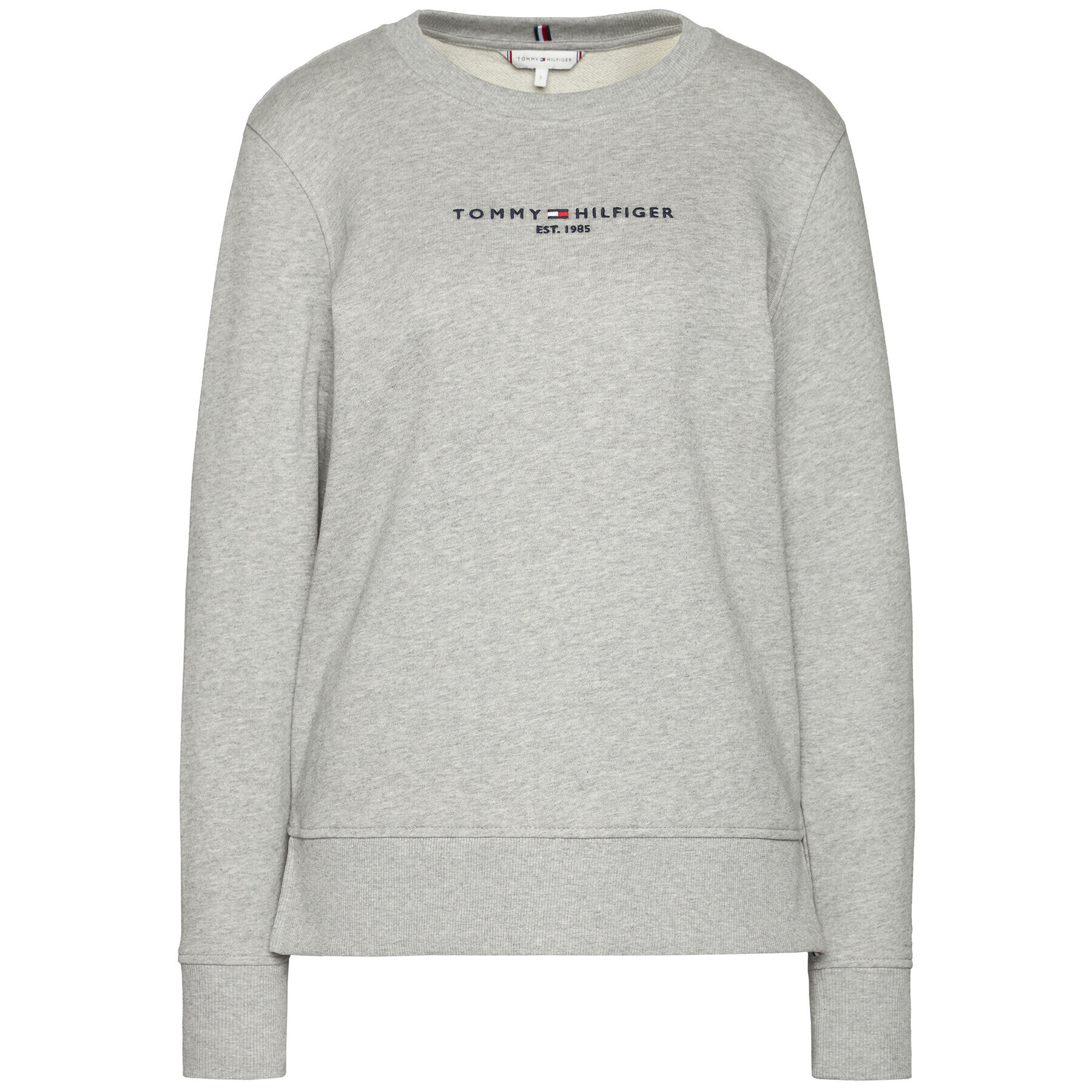 Tommy Hilfiger Mikina Th Ess Hlfiger C-nk WW0WW28220 Šedá Regular Fit - Pepit.cz