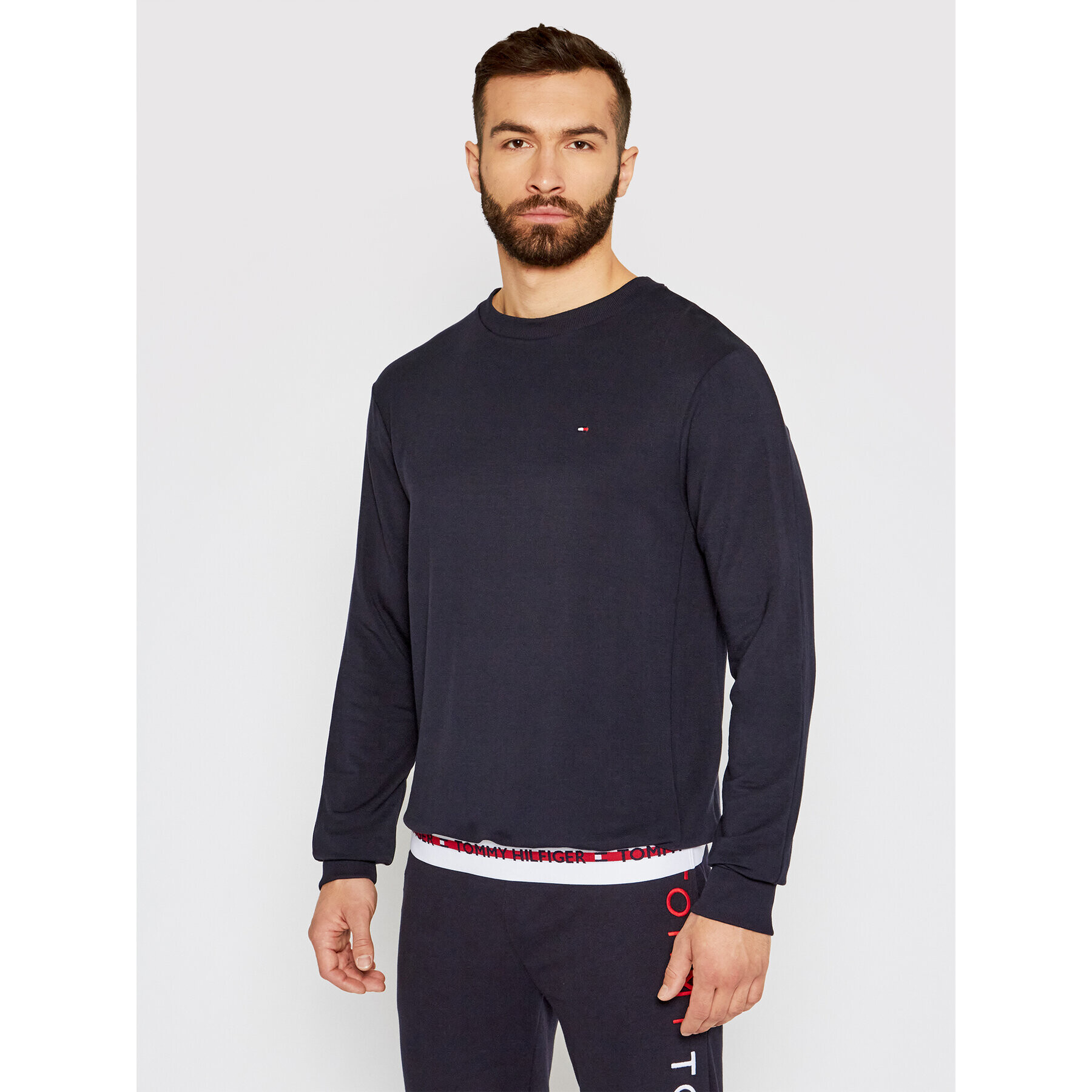 Tommy Hilfiger Mikina Track Top UM0UM01928 Tmavomodrá Regular Fit - Pepit.cz