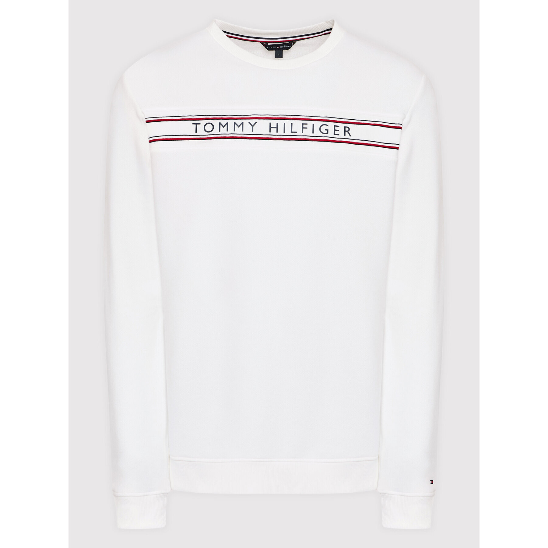 Tommy Hilfiger Mikina Track Top UM0UM02426 Bílá Regular Fit - Pepit.cz