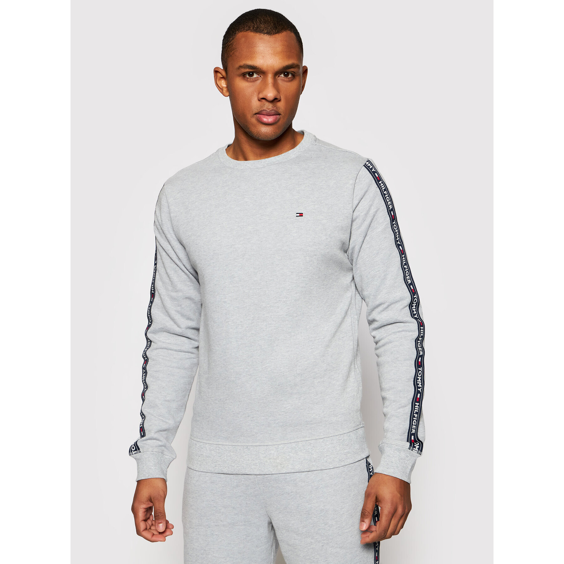 Tommy Hilfiger Mikina Track UM0UM00705 Šedá Regular Fit - Pepit.cz