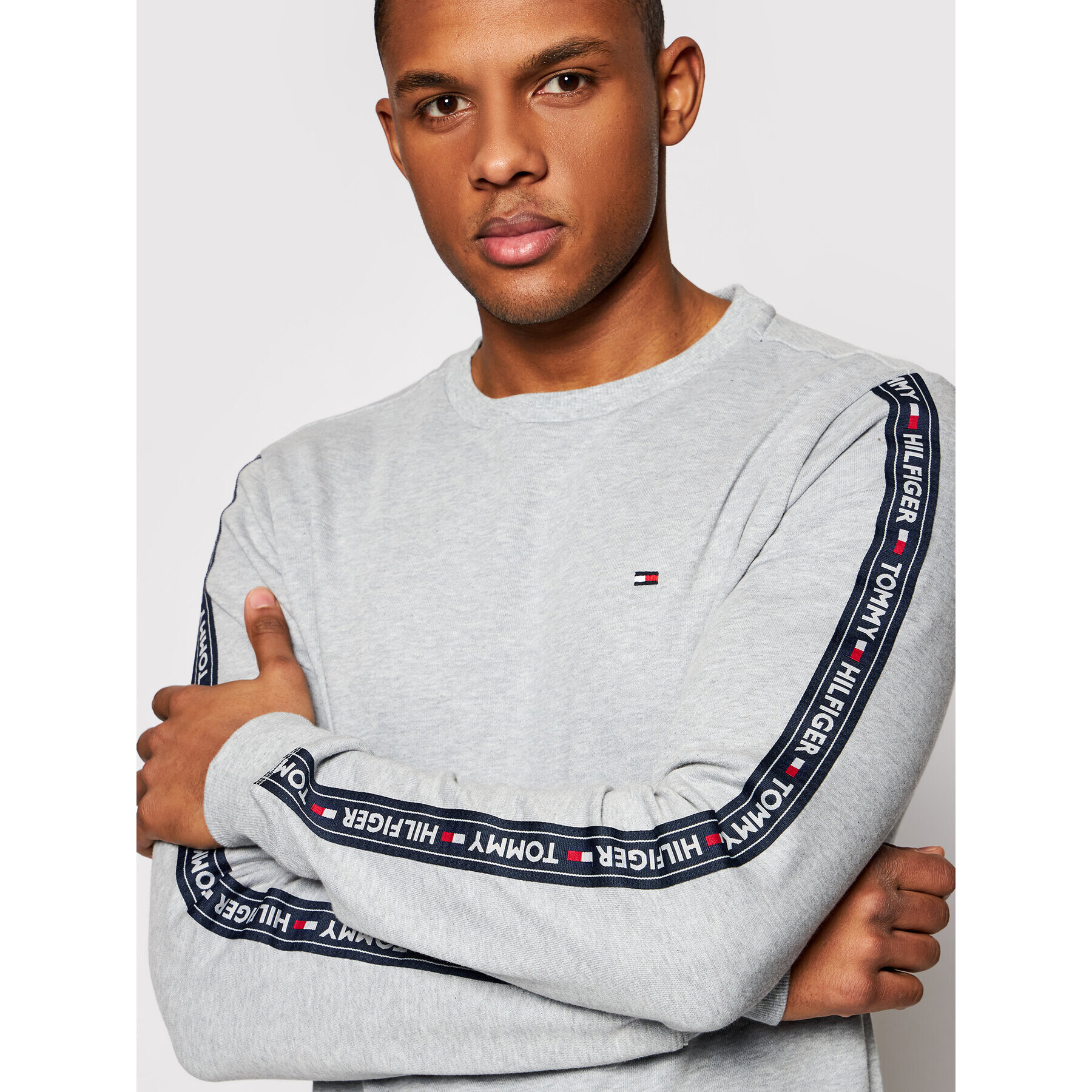 Tommy Hilfiger Mikina Track UM0UM00705 Šedá Regular Fit - Pepit.cz