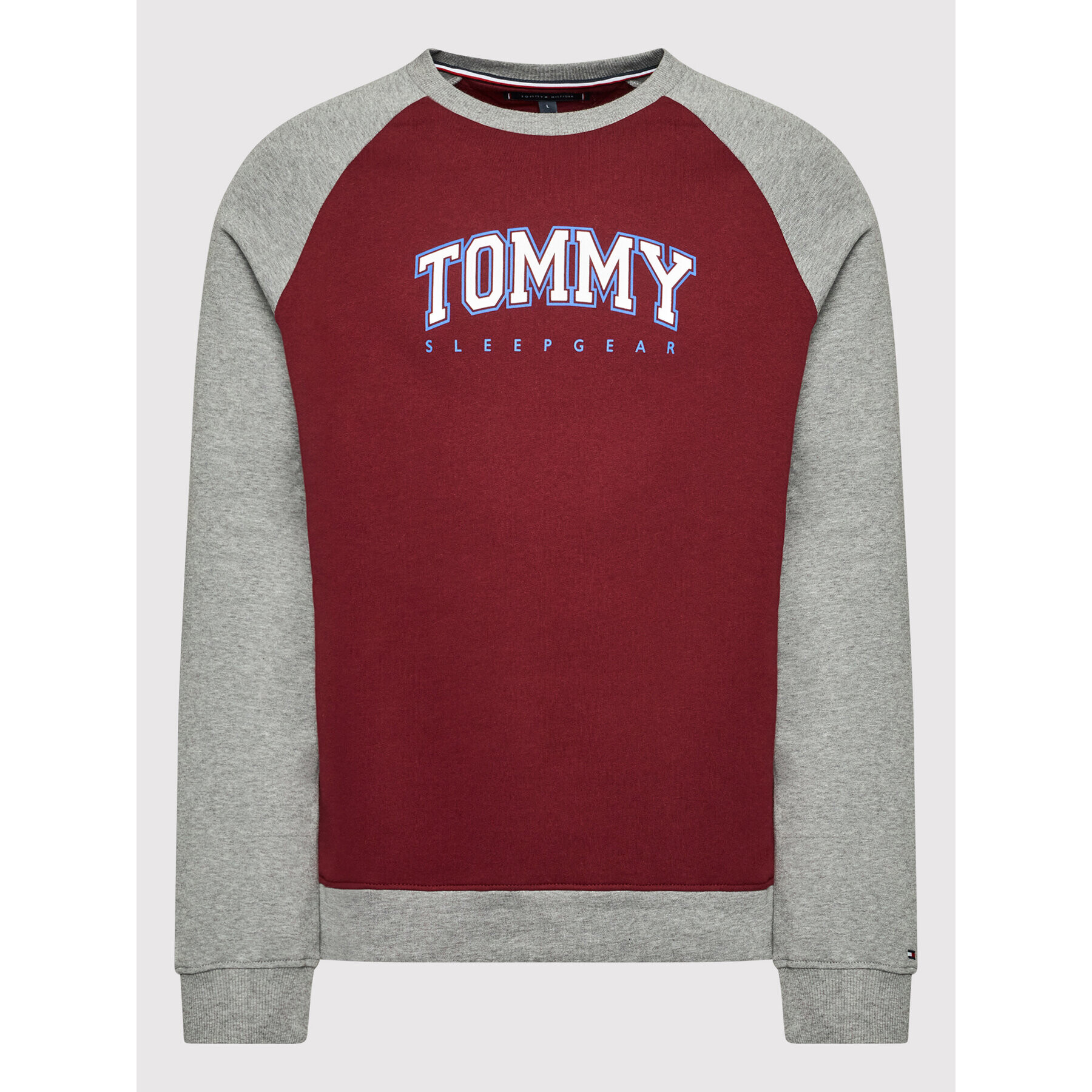 Tommy Hilfiger Mikina Track UM0UM02365 Bordó Regular Fit - Pepit.cz