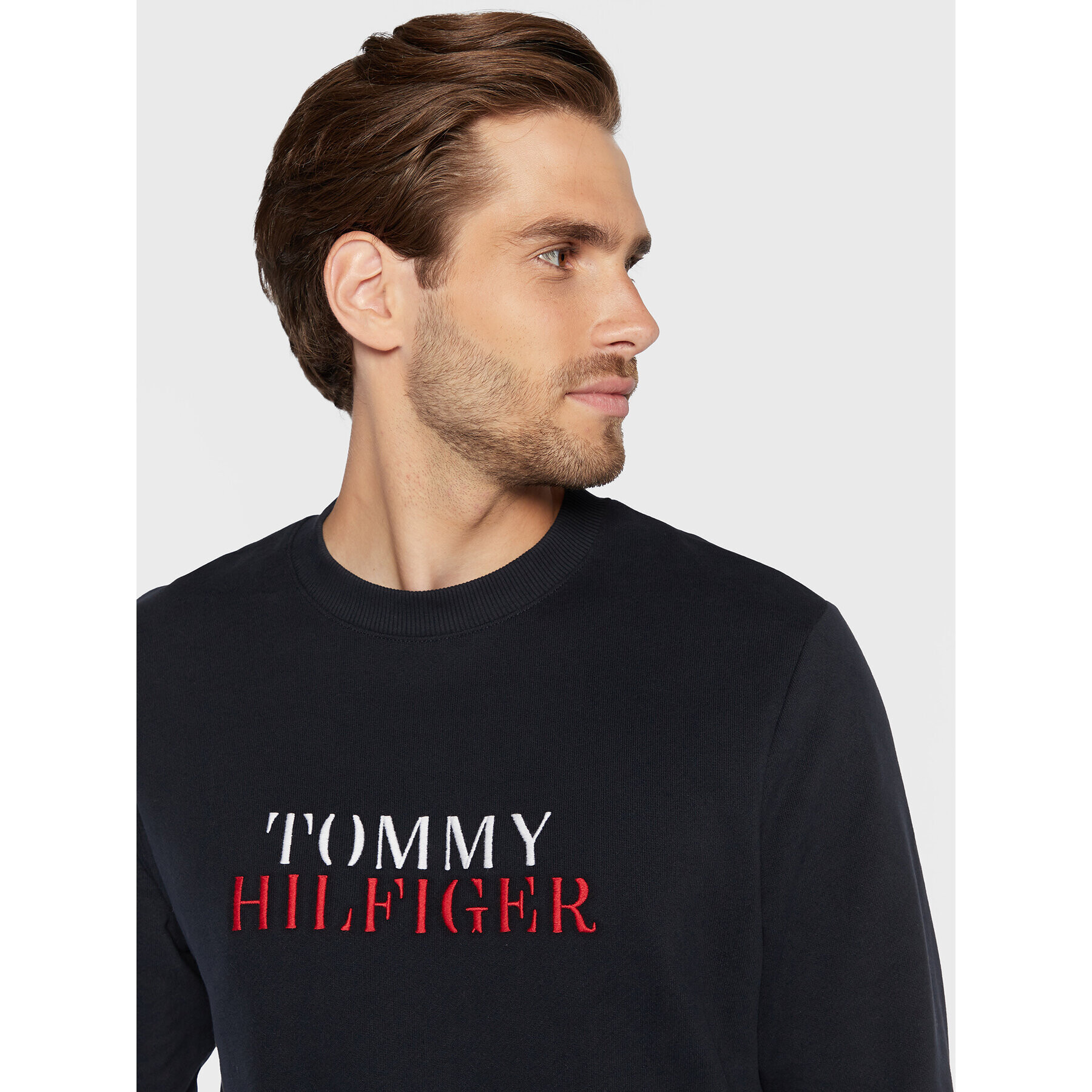 Tommy Hilfiger Mikina Track UM0UM02567 Tmavomodrá Regular Fit - Pepit.cz